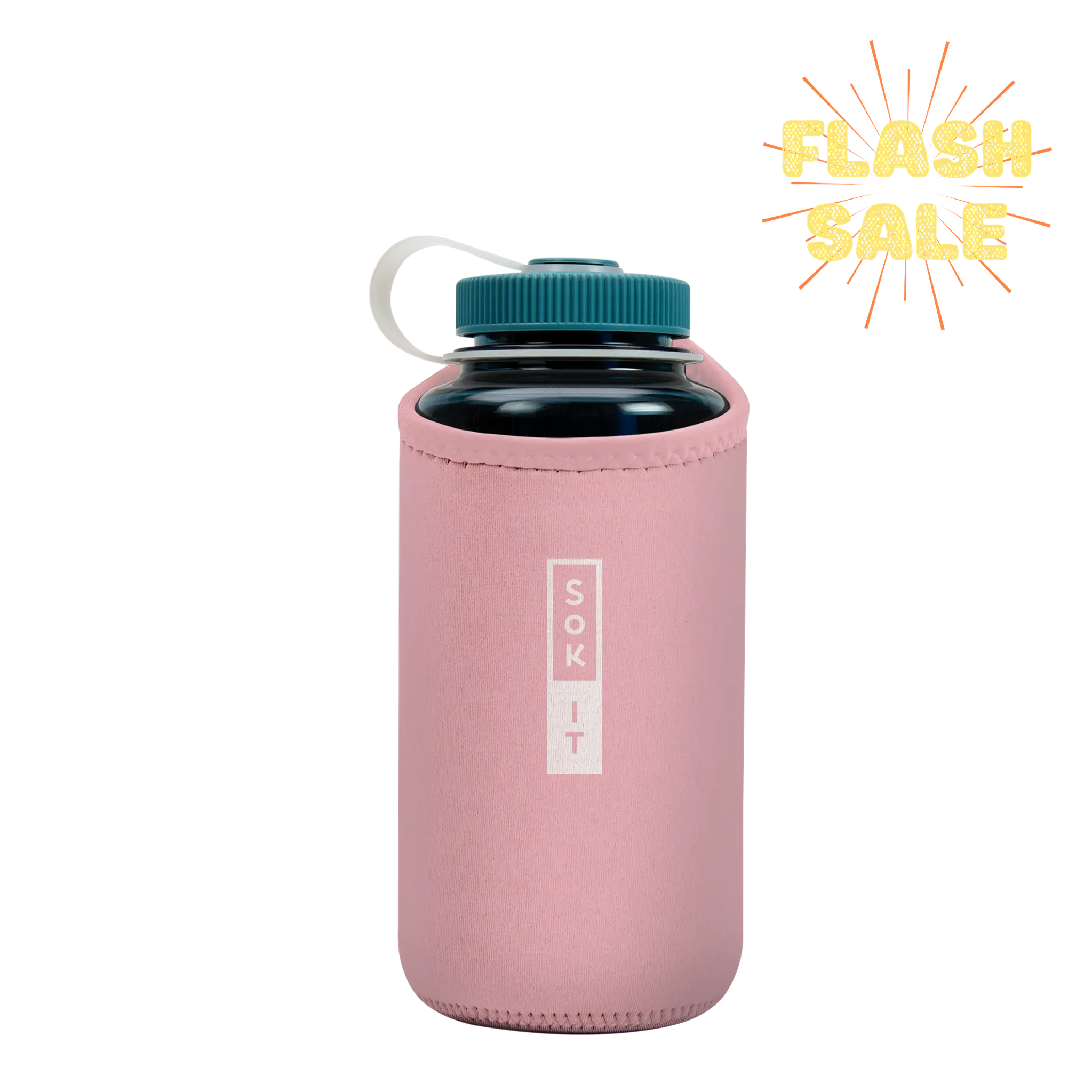 Sok-It BotlSok for Nalgene Style Bottles - Millennial Pink   BotlSok-Evergreen