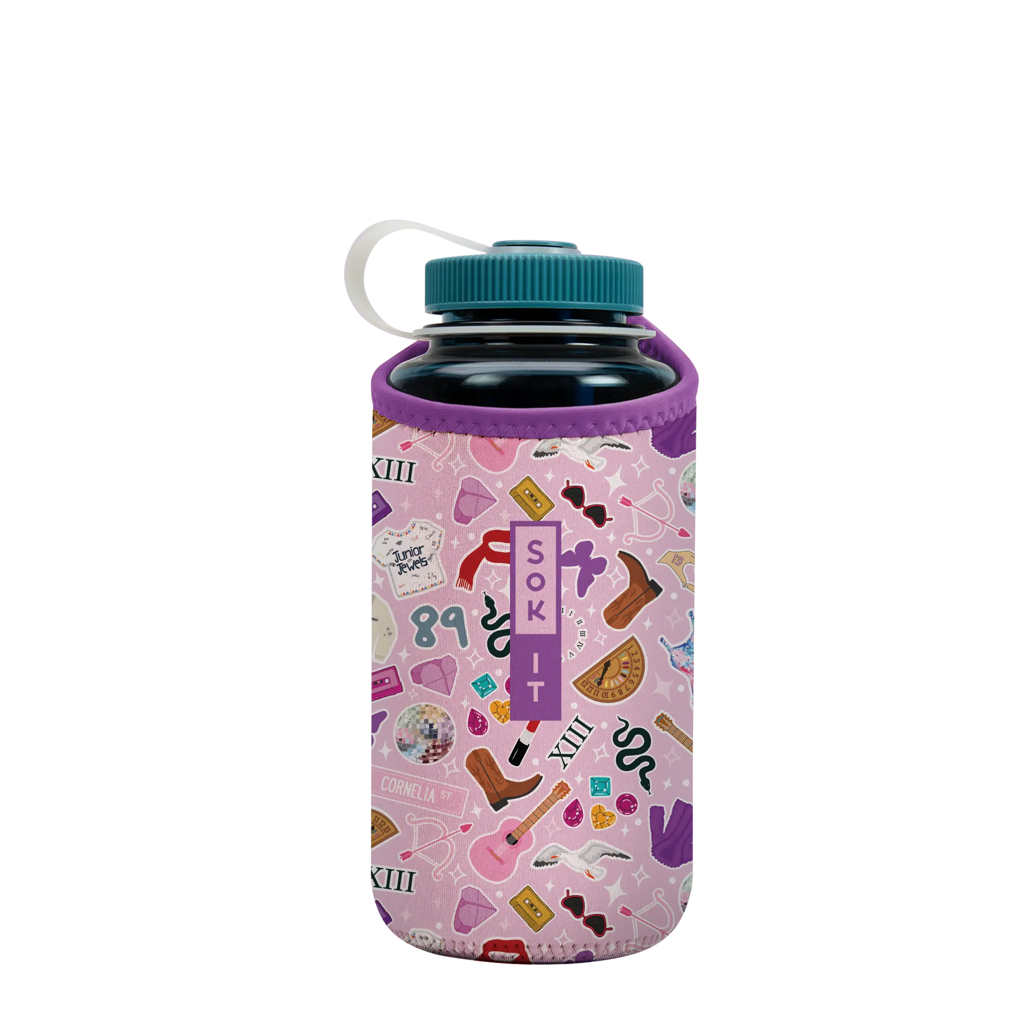 Sok-It BotlSok for Nalgene Style Bottles - On Tour   BotlSok-Evergreen
