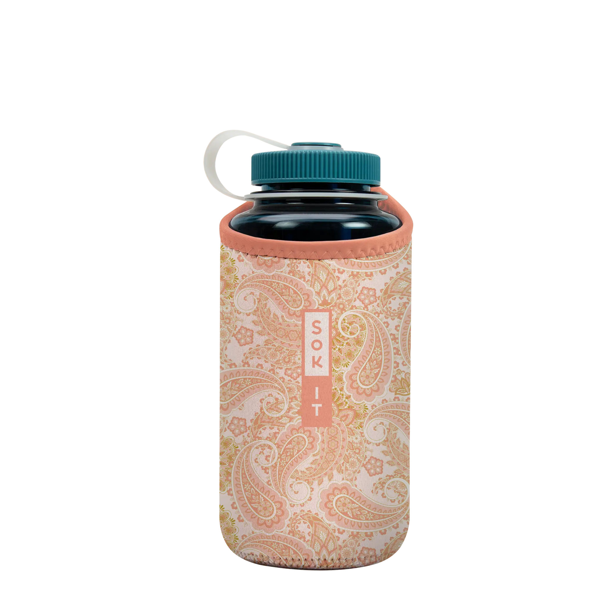 Sok-It BotlSok for Nalgene Style Bottles - Paisley Dreams   BotlSok-Evergreen