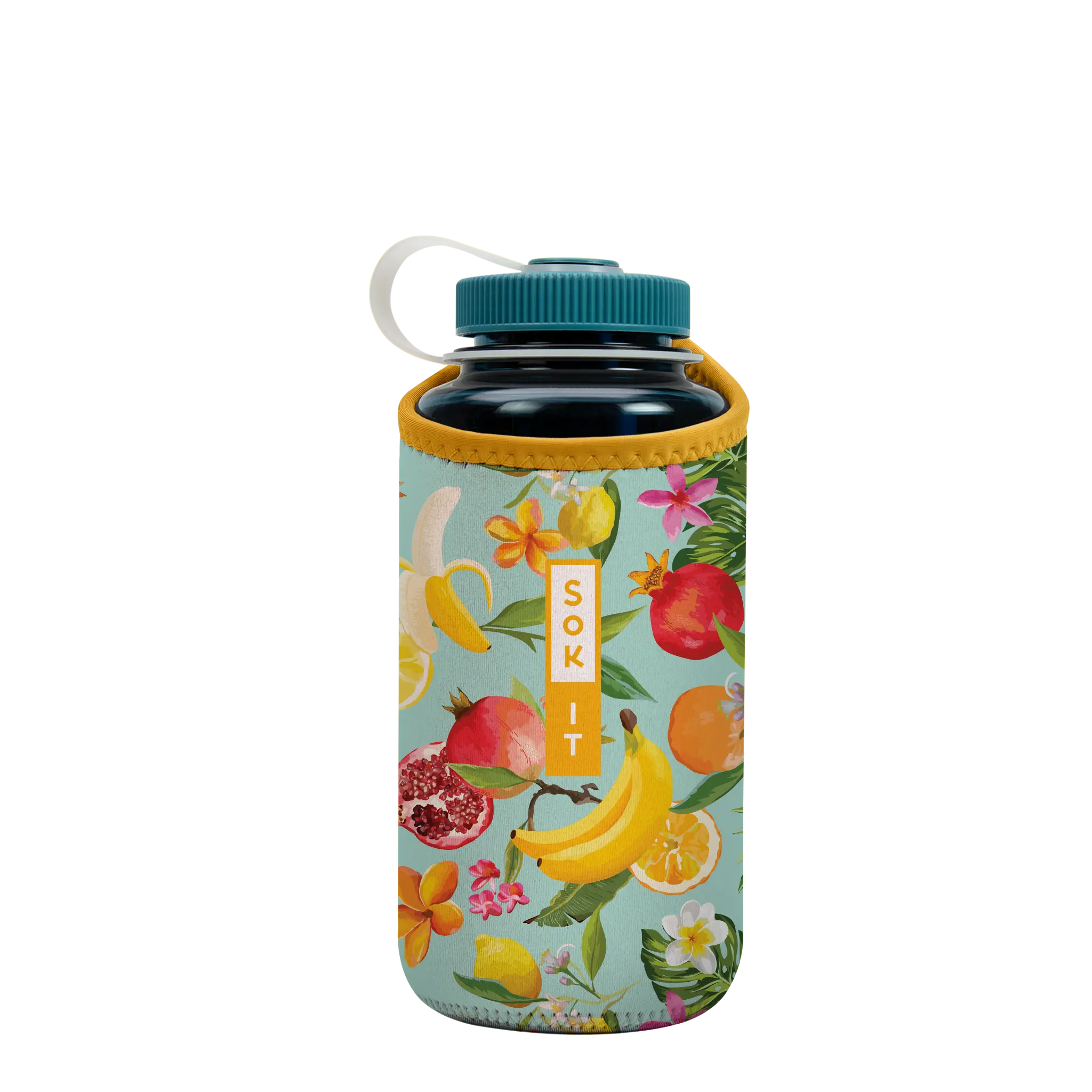 Sok-It BotlSok for Nalgene Style Bottles - Paradise Punch   BotlSok-Evergreen