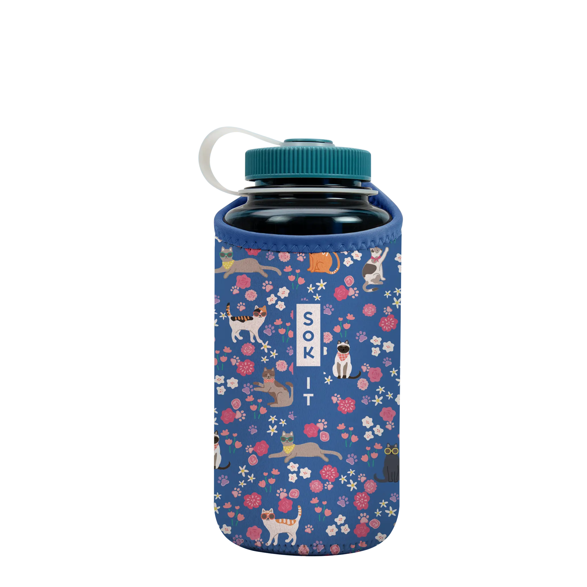 Sok-It BotlSok for Nalgene Style Bottles - Purr-fection   BotlSok-Evergreen