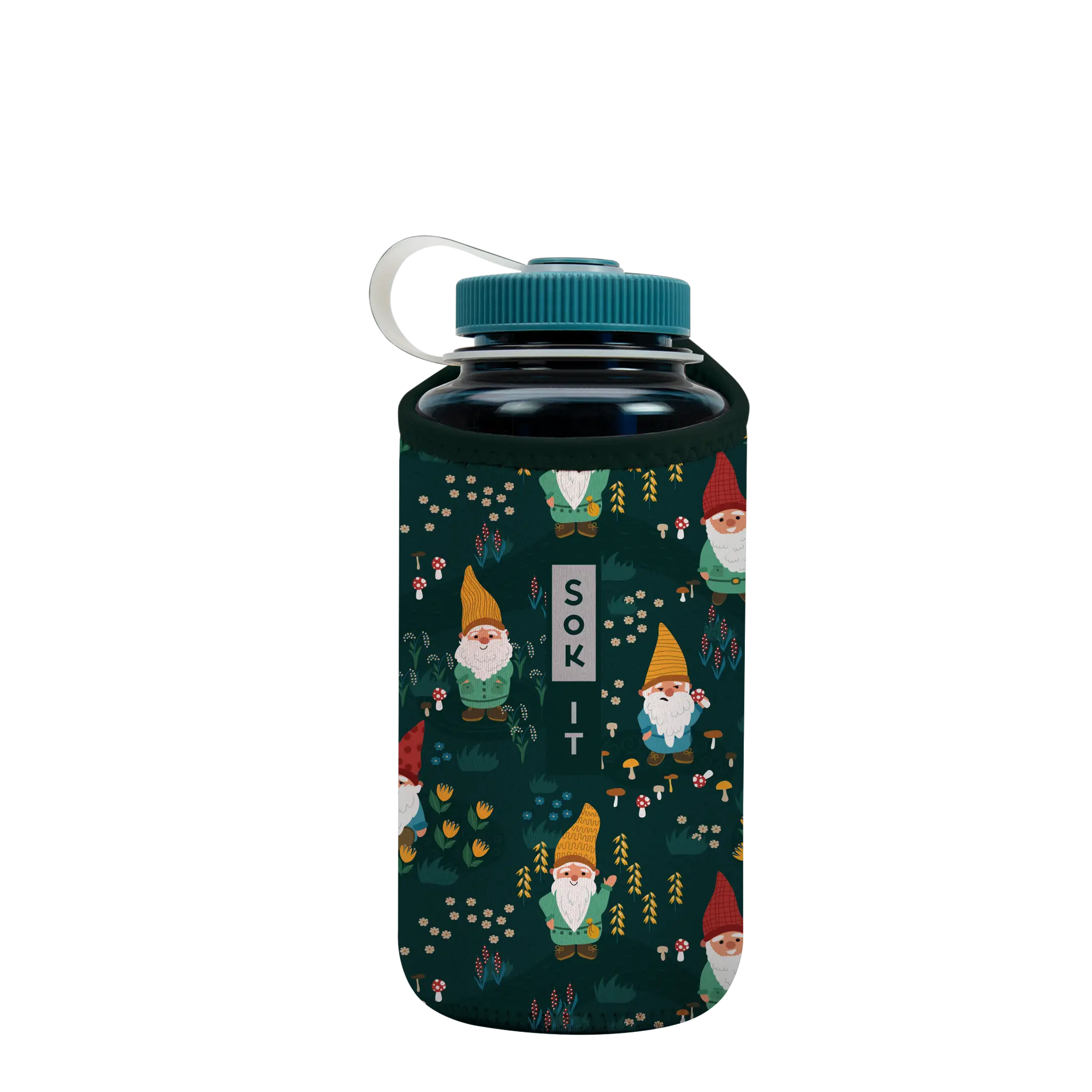 Sok-It BotlSok for Nalgene Style Bottles - Rollin' with my Gnomies 32oz-Nalgene-Bottle 16.99 BotlSok-Evergreen