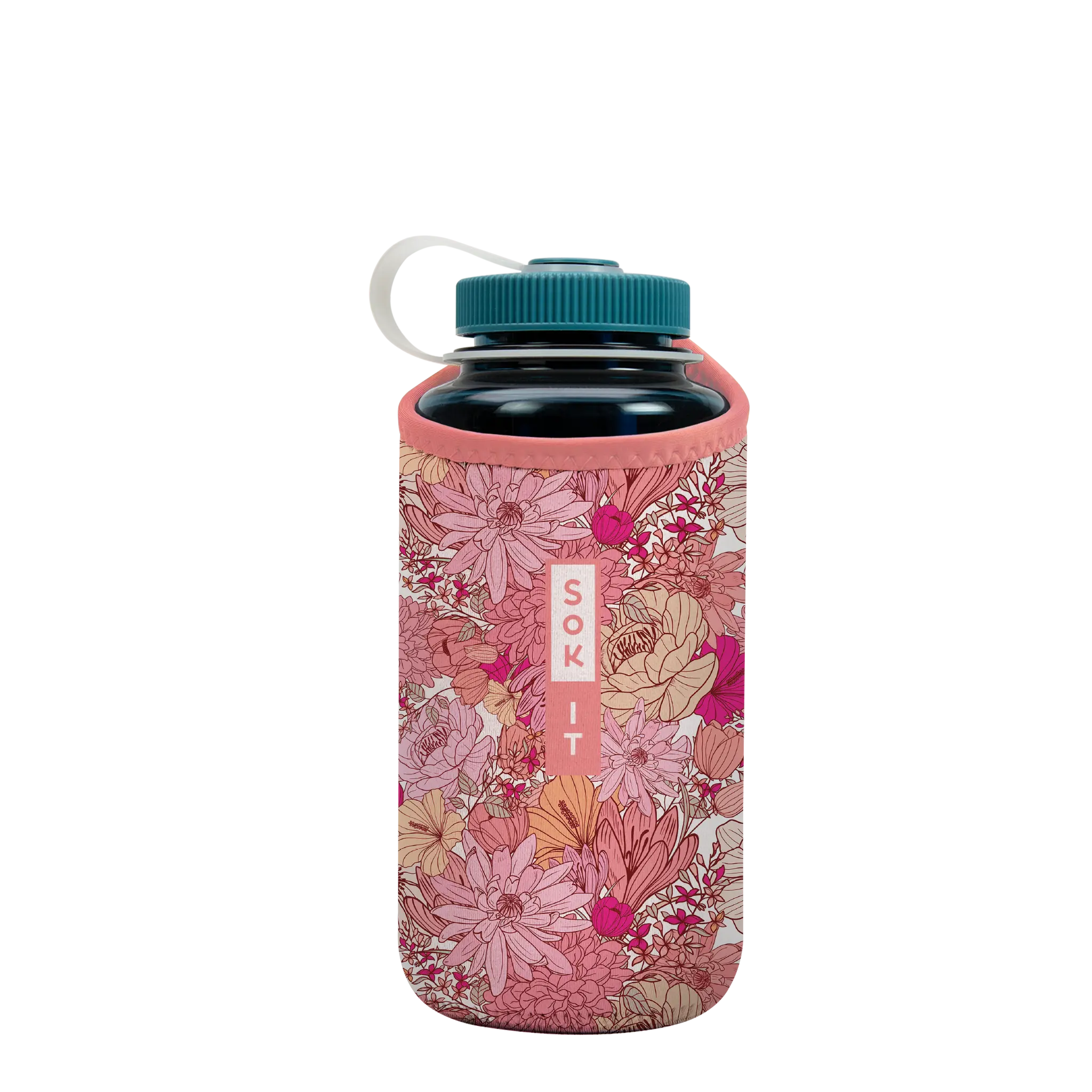 Sok-It BotlSok for Nalgene Style Bottles - Rosy Outlook  