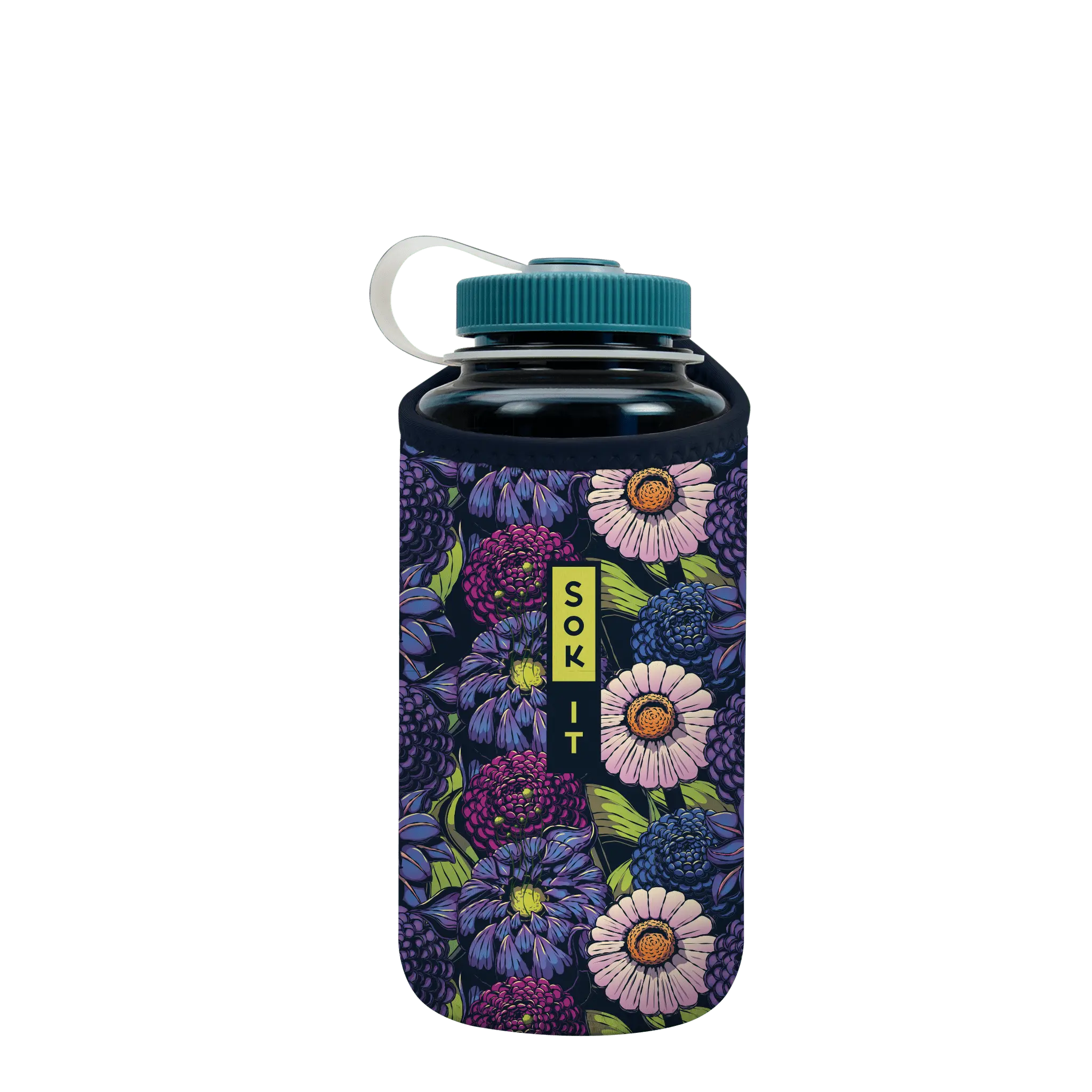 Sok-It BotlSok for Nalgene Style Bottles - Secret Garden   BotlSok-FW Floral