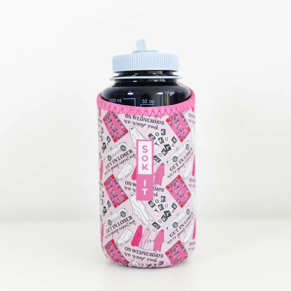 Sok-It BotlSok for Nalgene Style Bottles - She Doesn't Even Ghost Here   BotlSok-Halloween Holiday