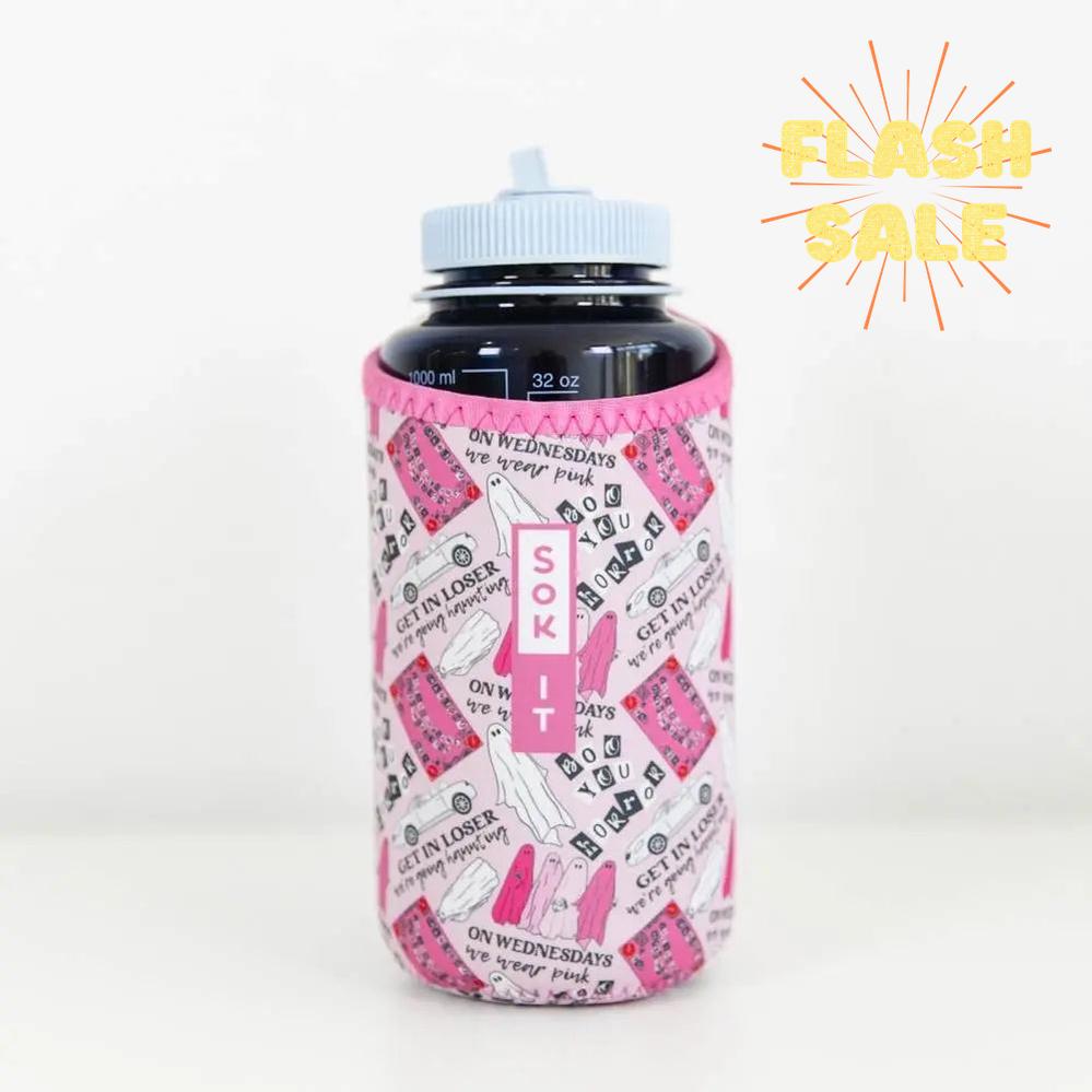 Sok-It BotlSok for Nalgene Style Bottles - She Doesn't Even Ghost Here   BotlSok-Halloween Holiday