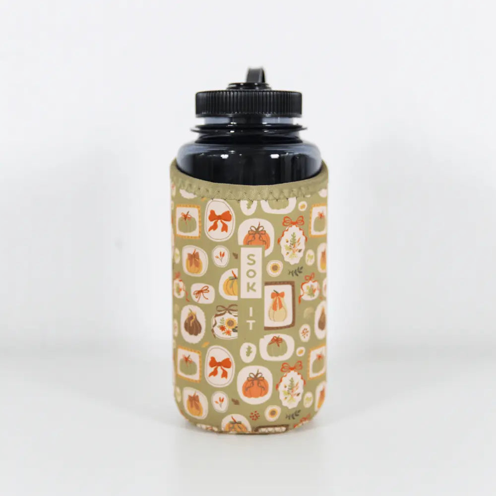 Sok-It BotlSok for Nalgene Style Bottles - The Pumpkin Gallery   BotlSok-Fall Holiday
