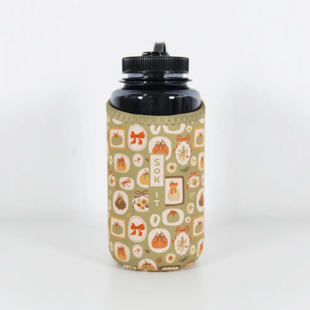 Sok-It BotlSok for Nalgene Style Bottles - The Pumpkin Gallery   BotlSok-Fall Holiday