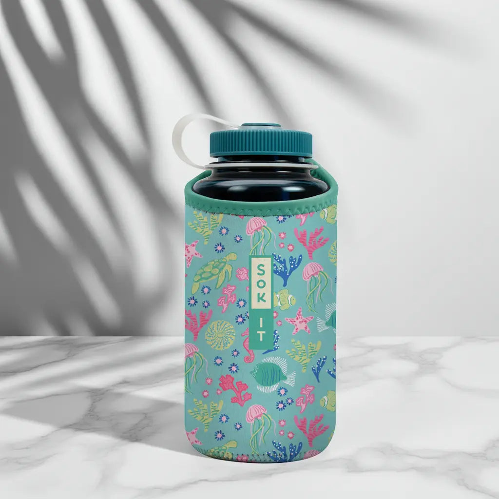 Sok-It BotlSok for Nalgene Style Bottles - Under the Sea   BotlSok-Summer Holiday