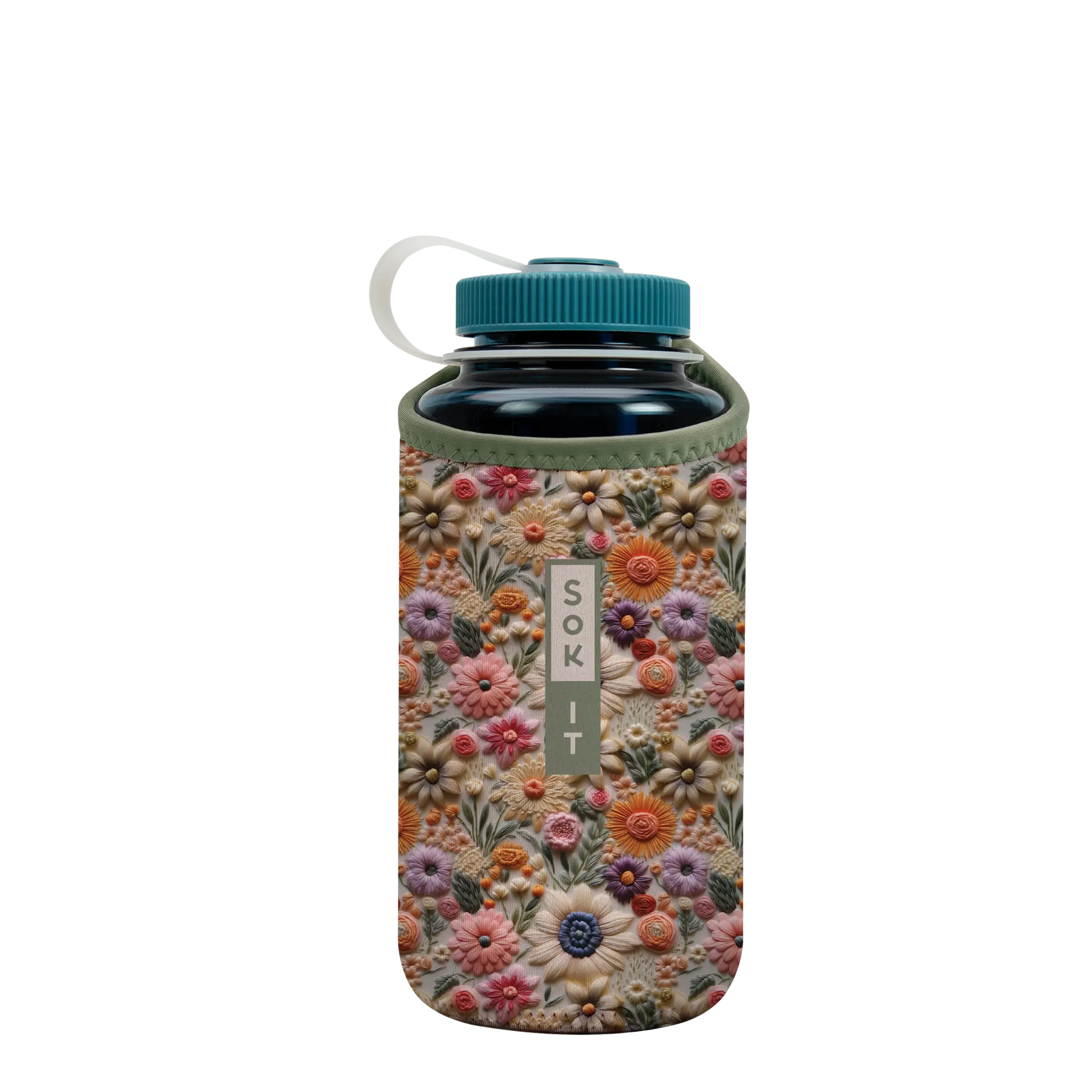 Sok-It BotlSok for Nalgene Style Bottles - Wildflower Meadow  