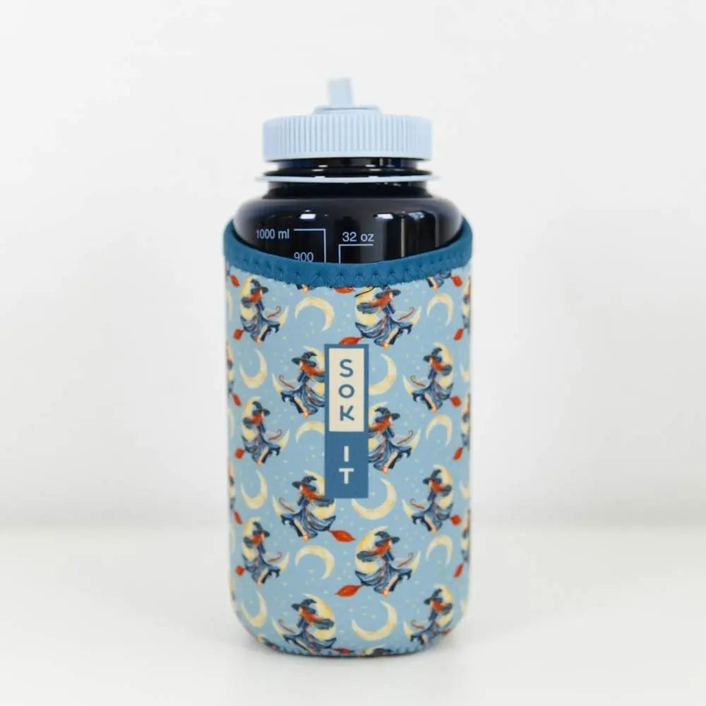 Sok-It BotlSok for Nalgene Style Bottles - Witching Hour   BotlSok-Halloween Holiday