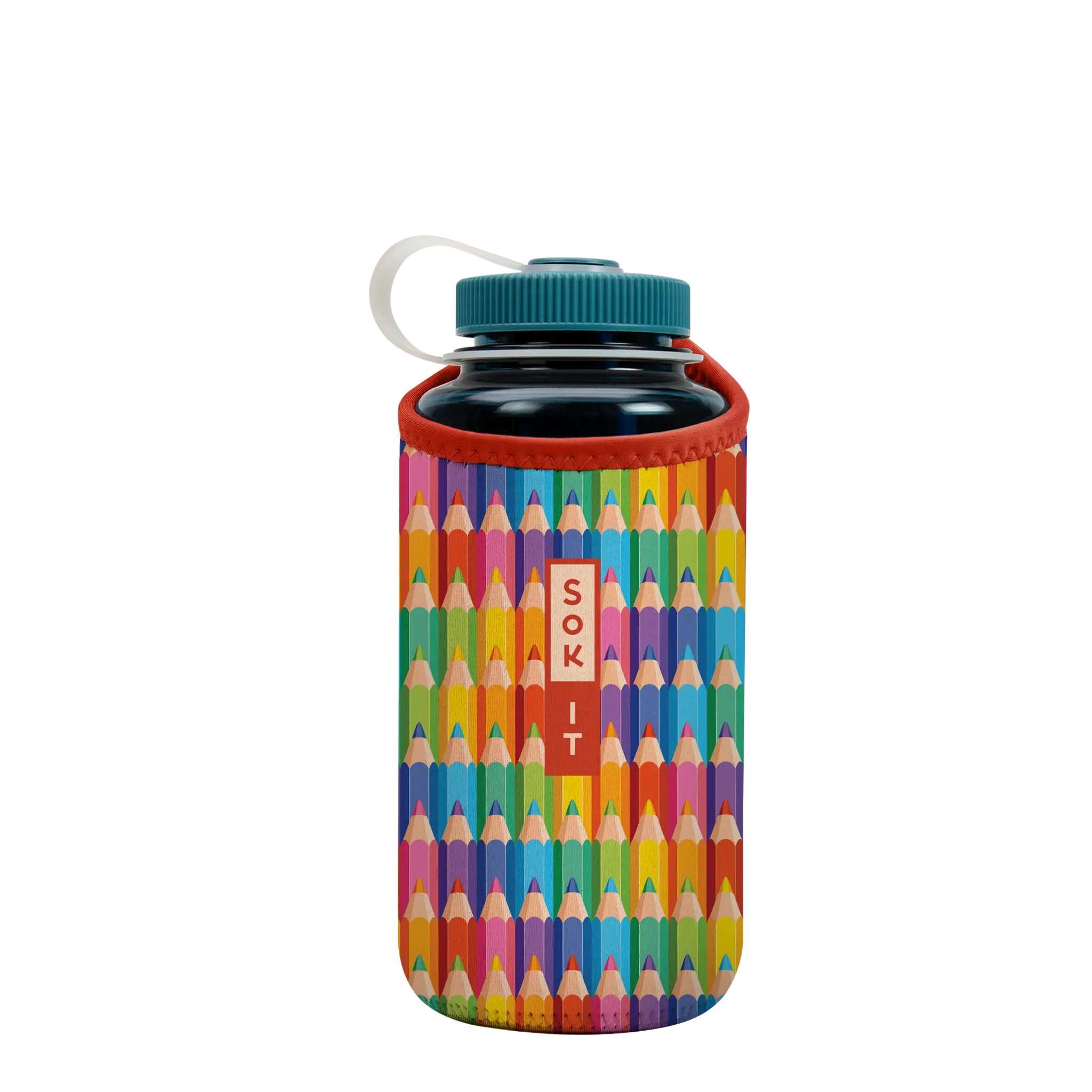 Sok-It BotlSok for Nalgene Style Bottles - Work of Art   BotlSok-Evergreen