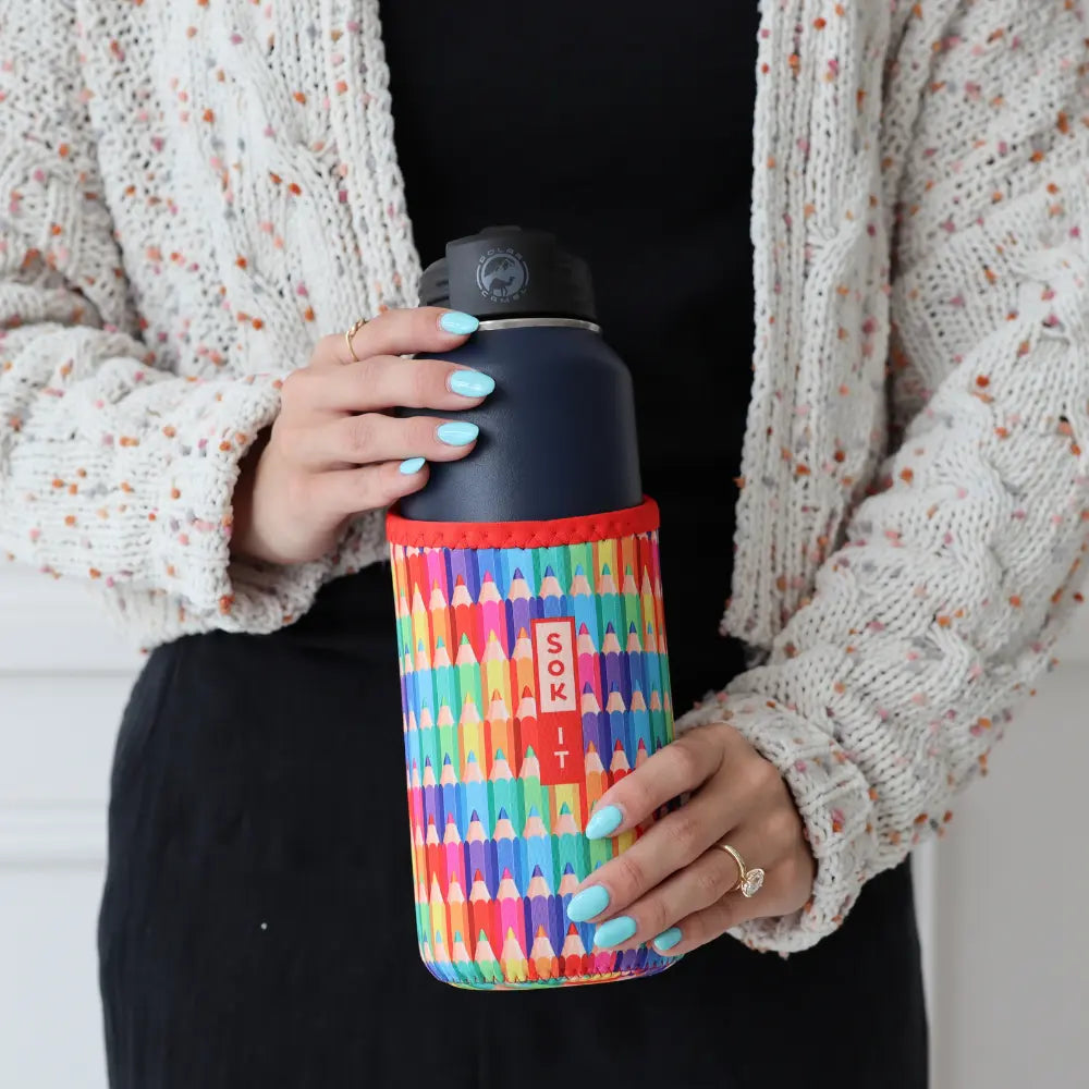 Sok-It BotlSok for Nalgene Style Bottles - Work of Art   BotlSok-Evergreen