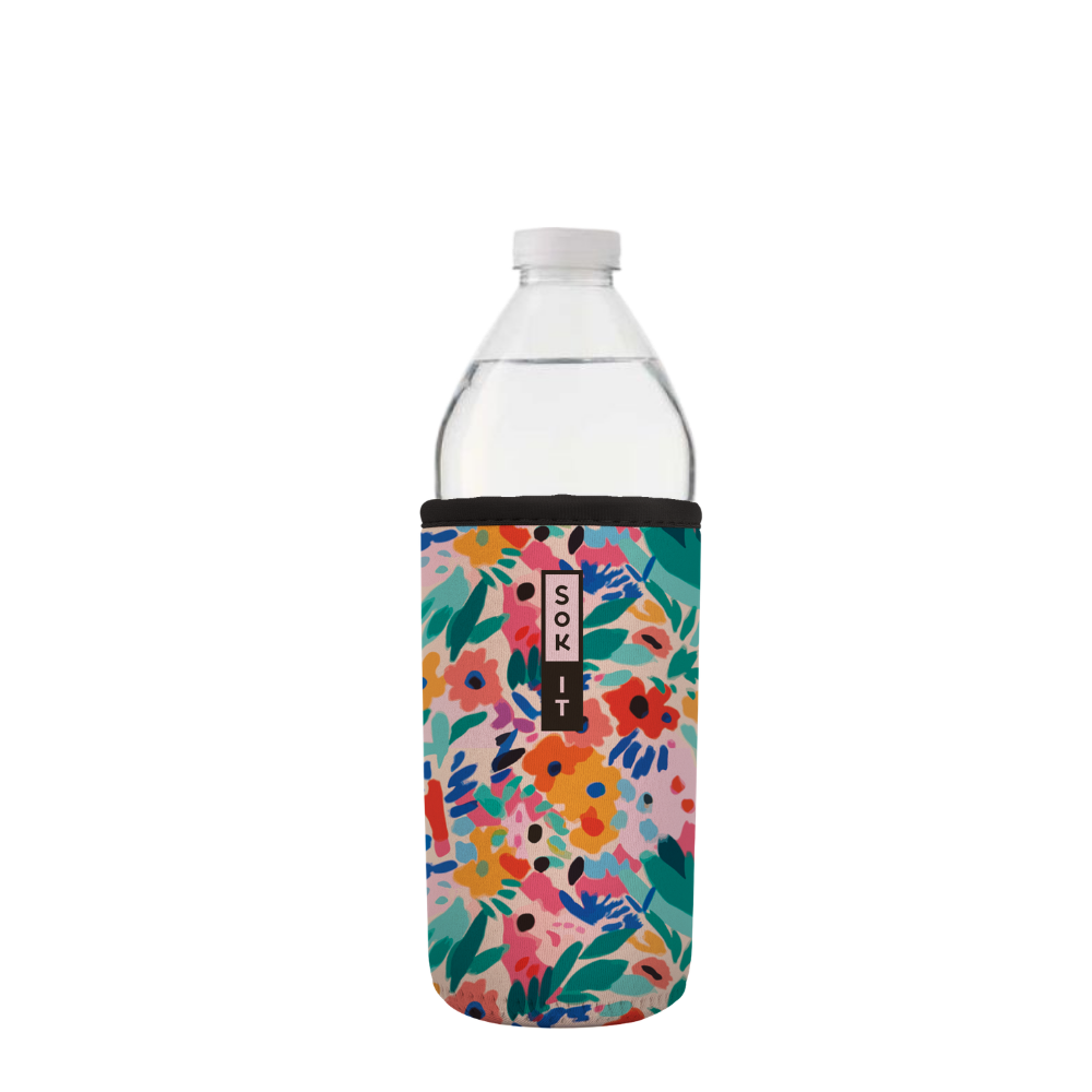 BotlSok for Water Bottles - Abstract Floral