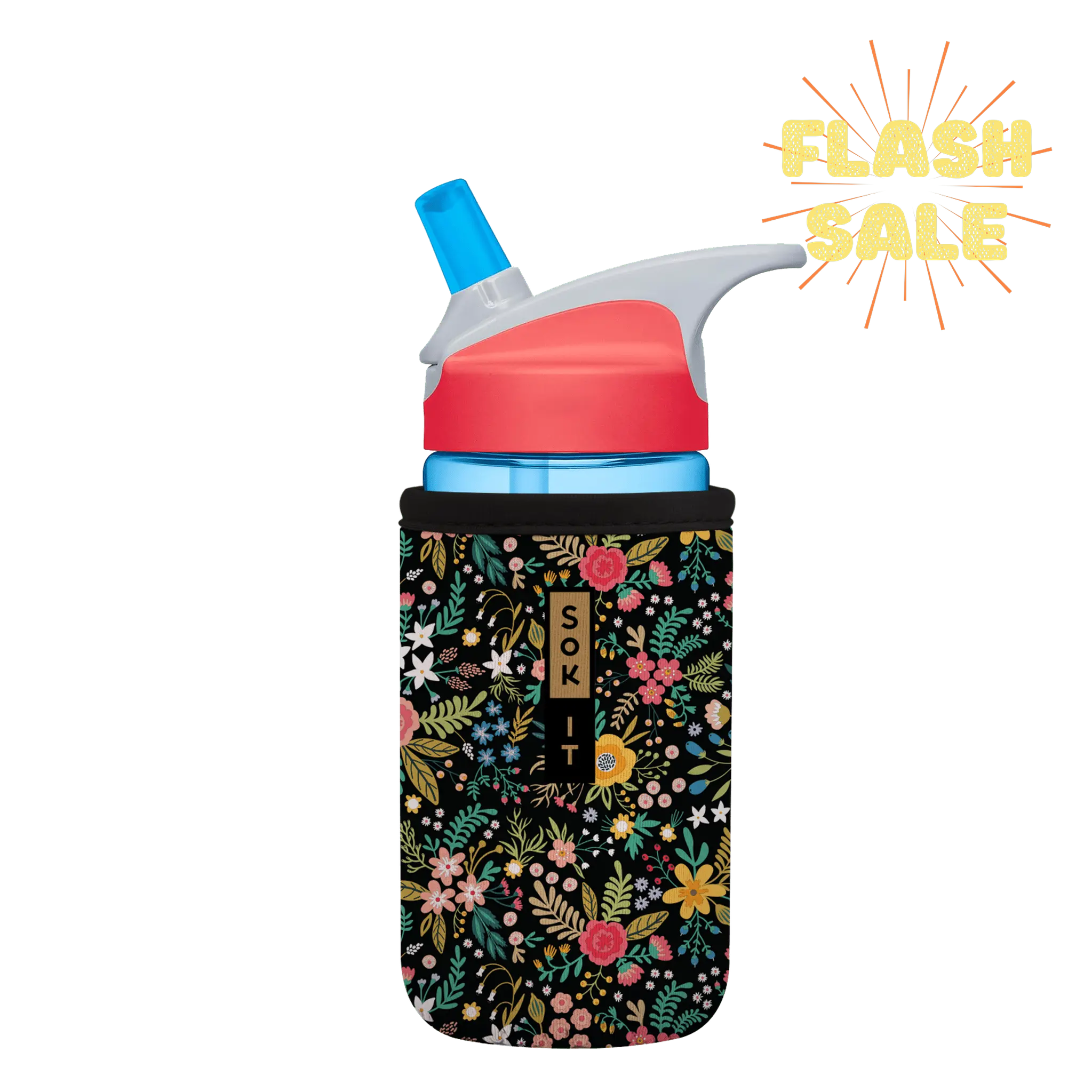 Sok-It BotlSok for CamelBak Style Bottles - Black English Garden Picnic 12oz 9.99 BotlSok-FW Floral