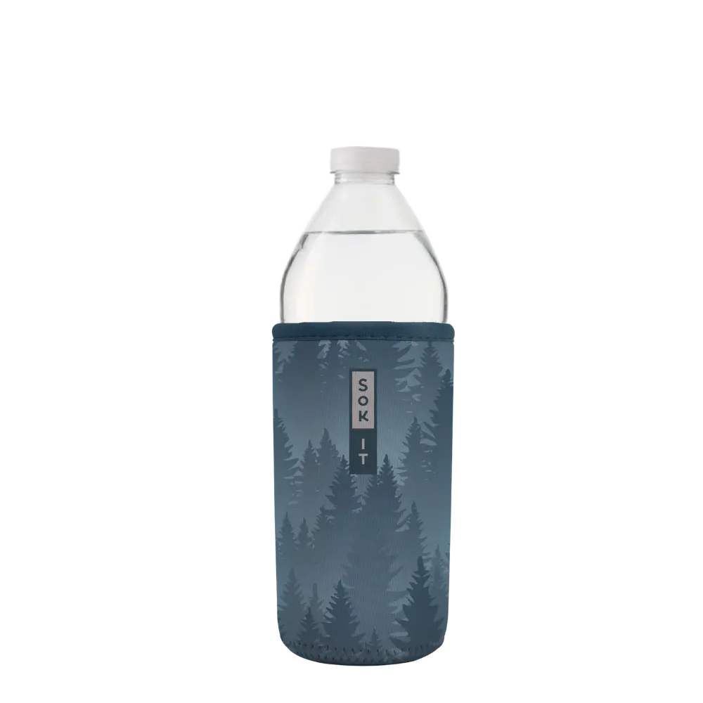 Sok-It BotlSok for Water Bottles - Foggy Woods  