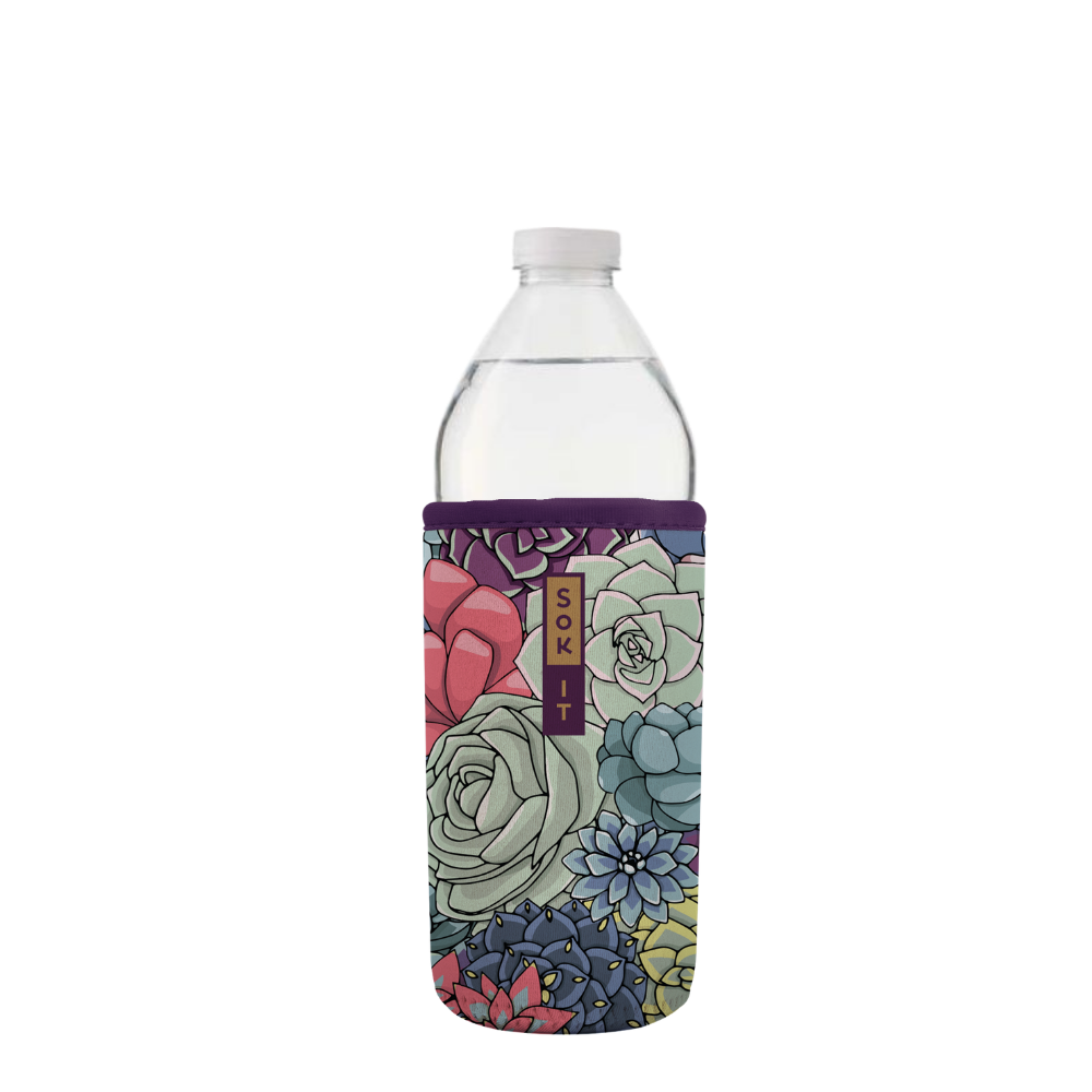 BotlSok for Water Bottles - Succulents