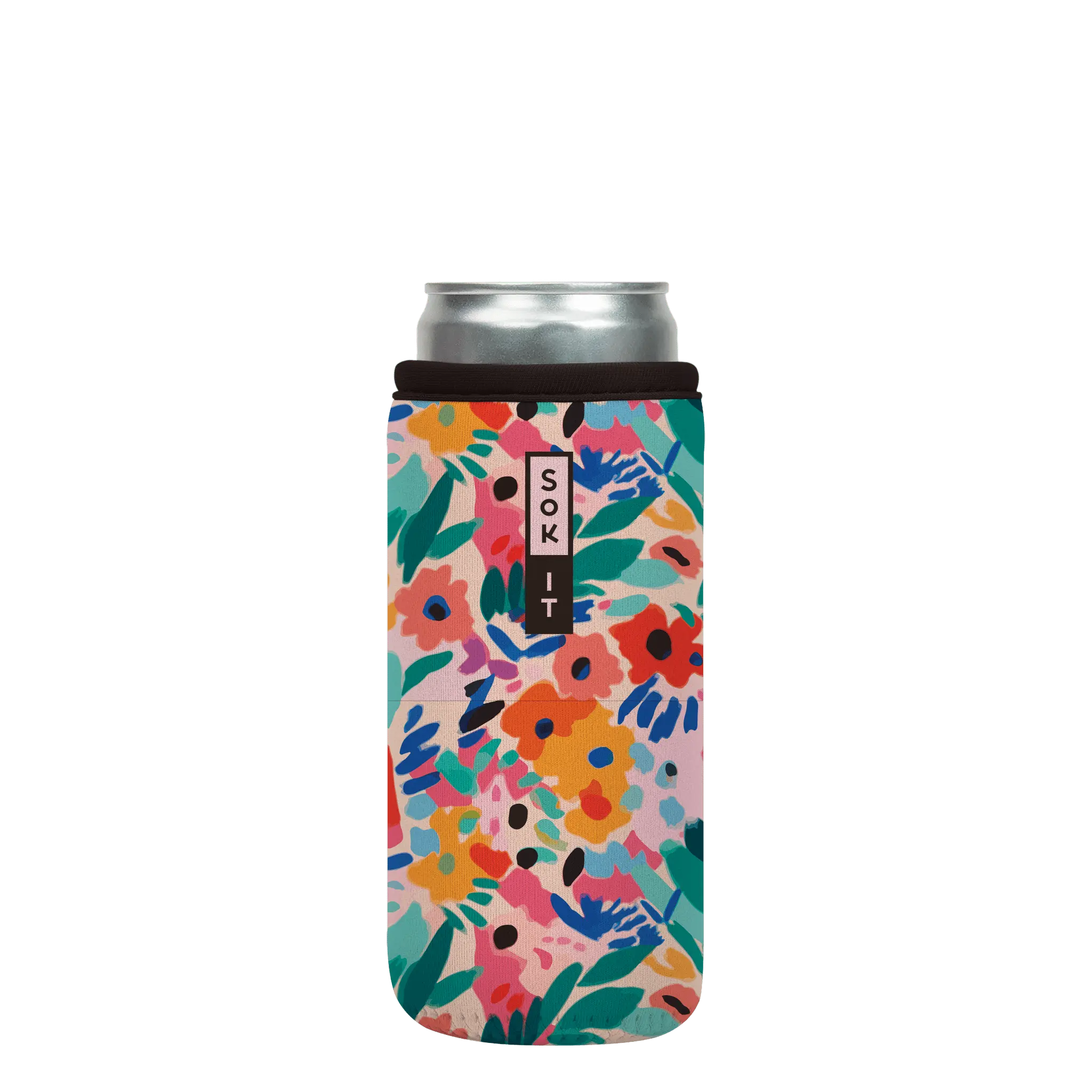 Sok-It CanSok - Abstract Floral 12oz-Slim-Can 12.99 CanSok-SS Floral