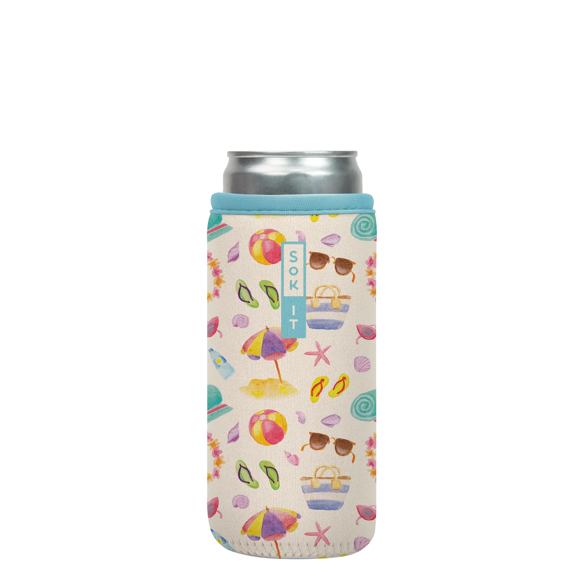 Sok-It CanSok - Beach Life 12oz-Slim-Can 13.99 CanSok-Summer Holiday