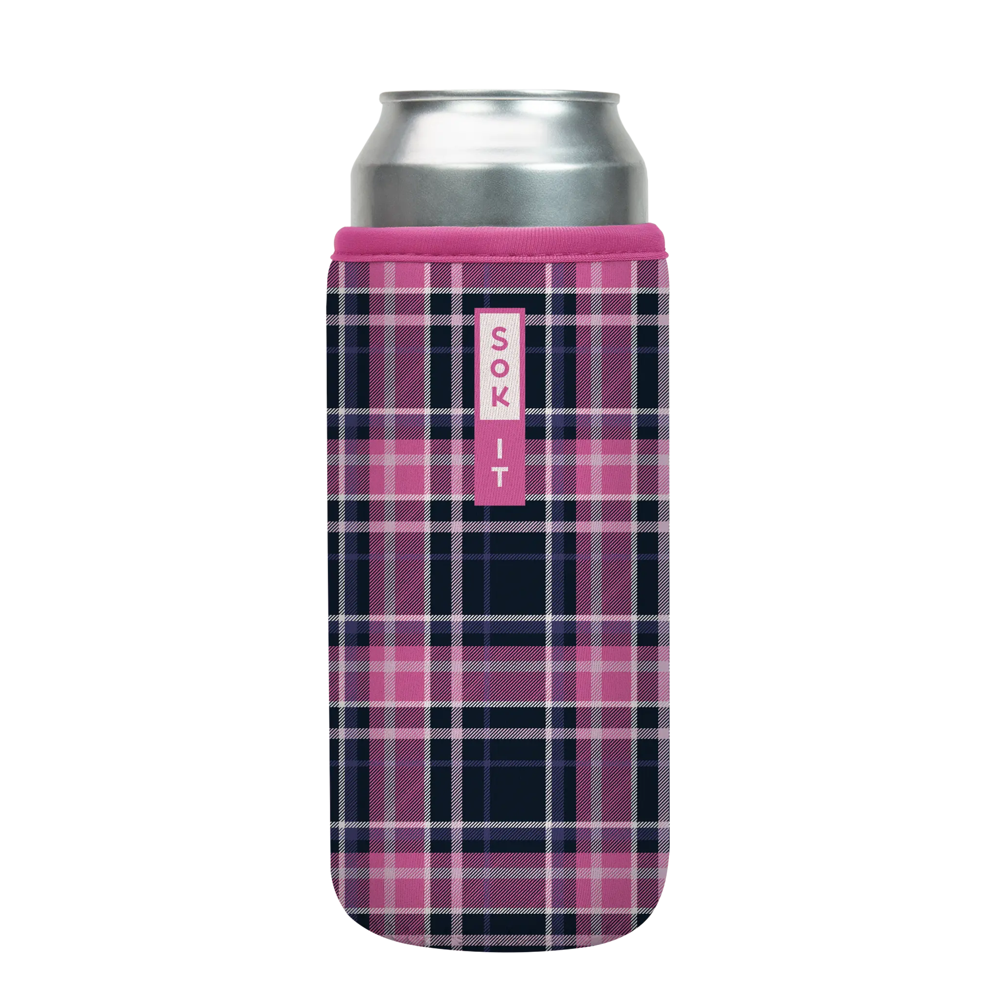 Sok-It CanSok - Berry Plaid   CanSok-Evergreen