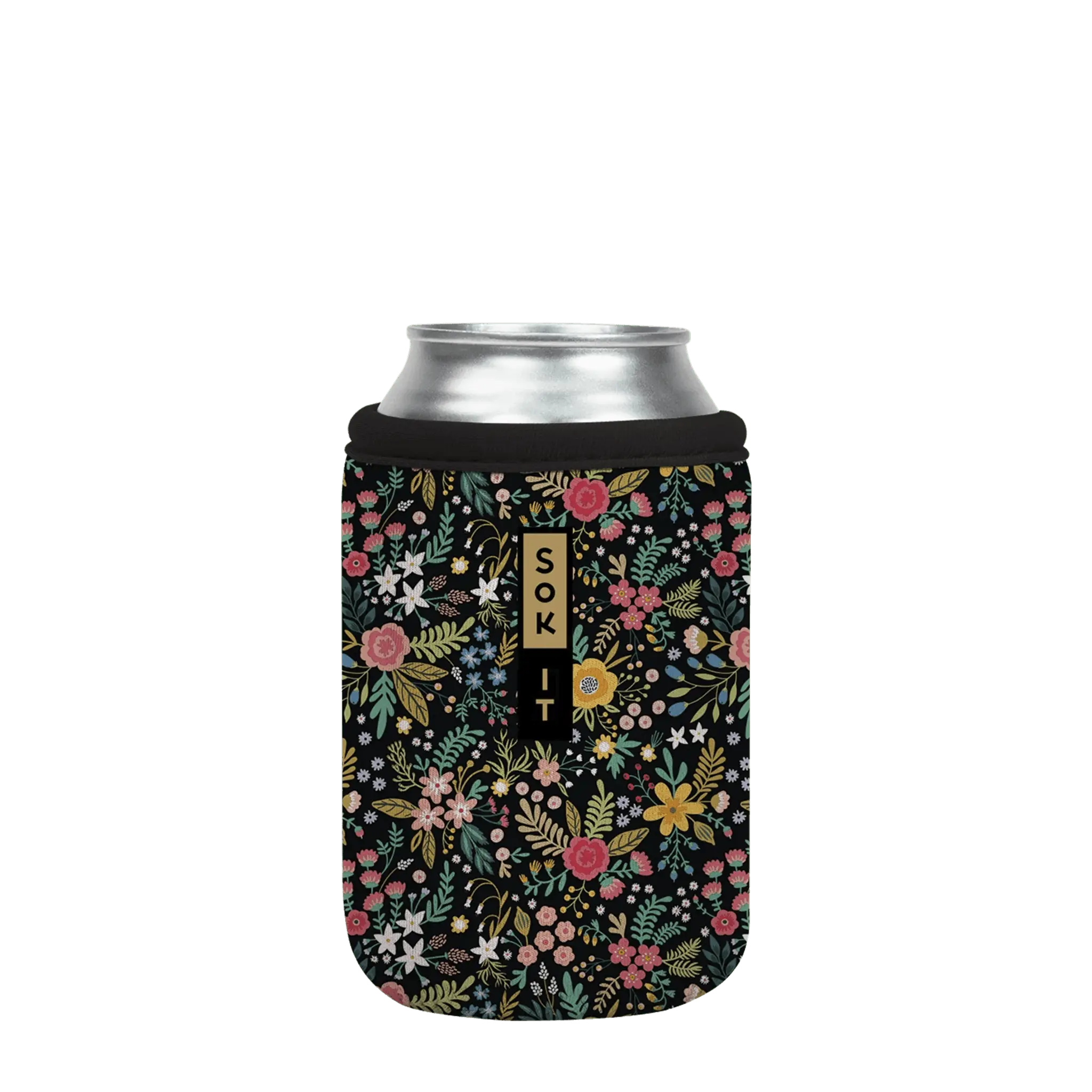 Sok-It CanSok - Black English Garden Picnic 12oz-Can 12.99 CanSok-FW Floral