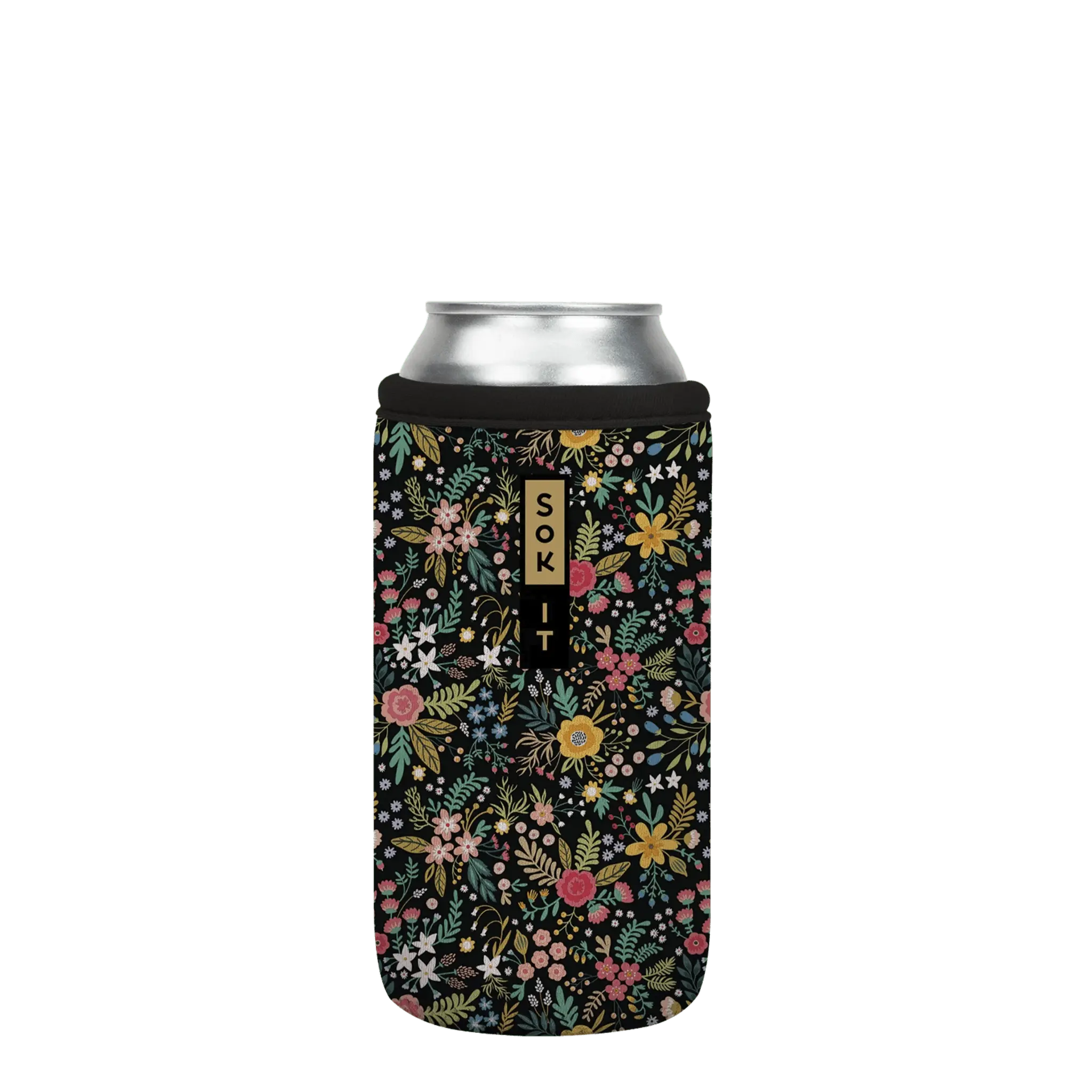 Sok-It CanSok - Black English Garden Picnic 16oz-Can 13.99 CanSok-FW Floral