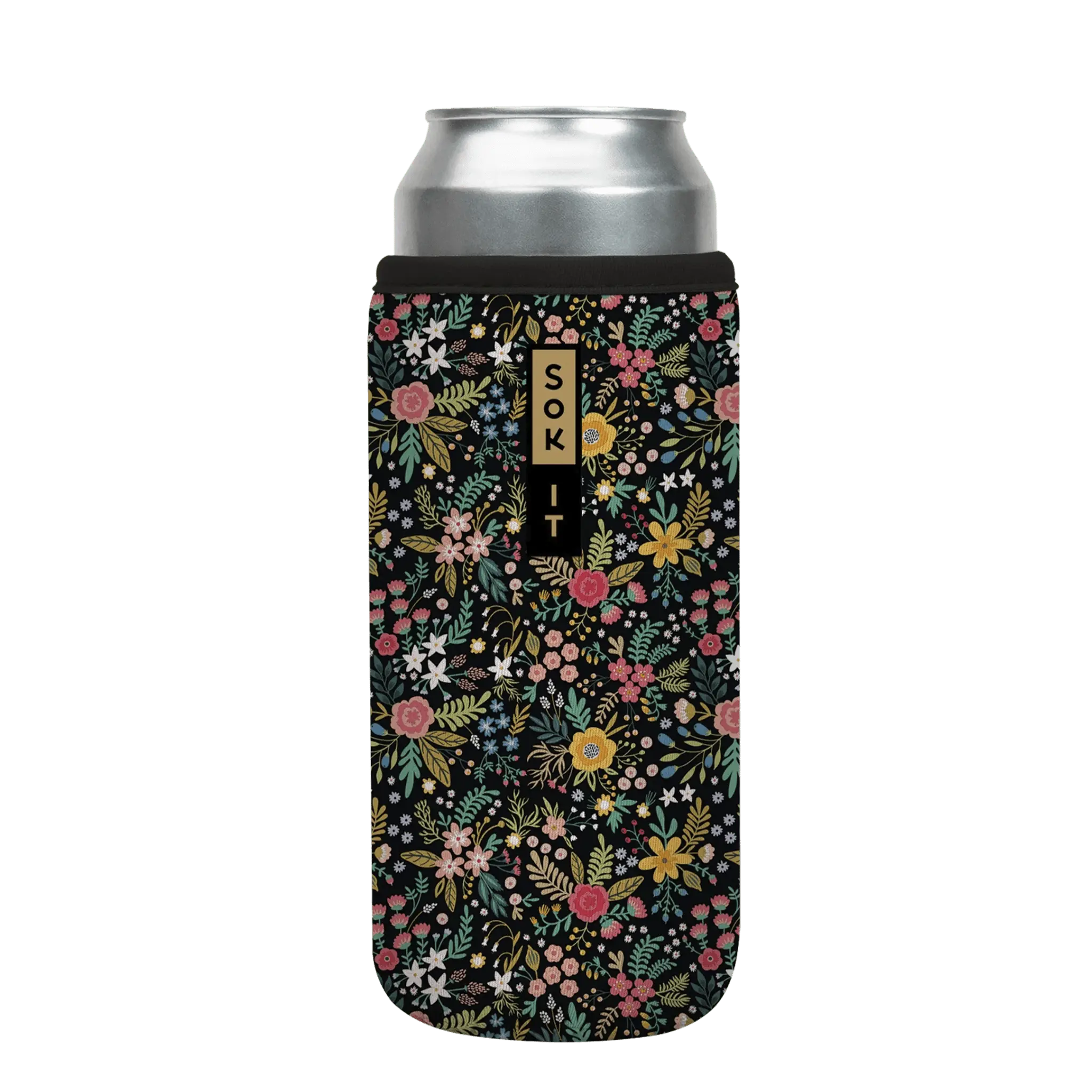 Sok-It CanSok - Black English Garden Picnic 25oz-Can 14.99 CanSok-FW Floral