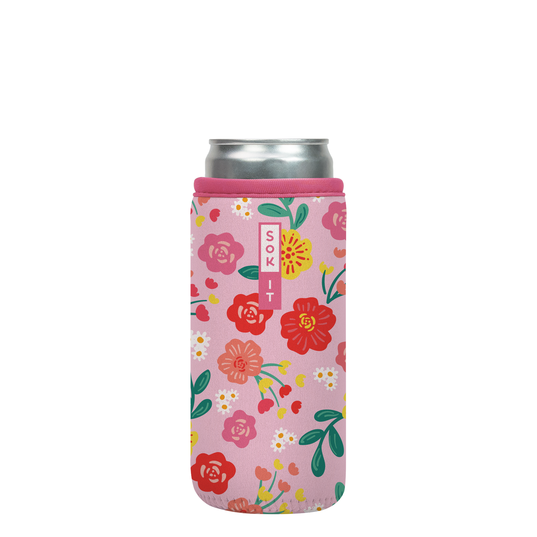 Sok-It CanSok - Bloom Your Way 12oz-Slim-Can 12.99 CanSok-Evergreen