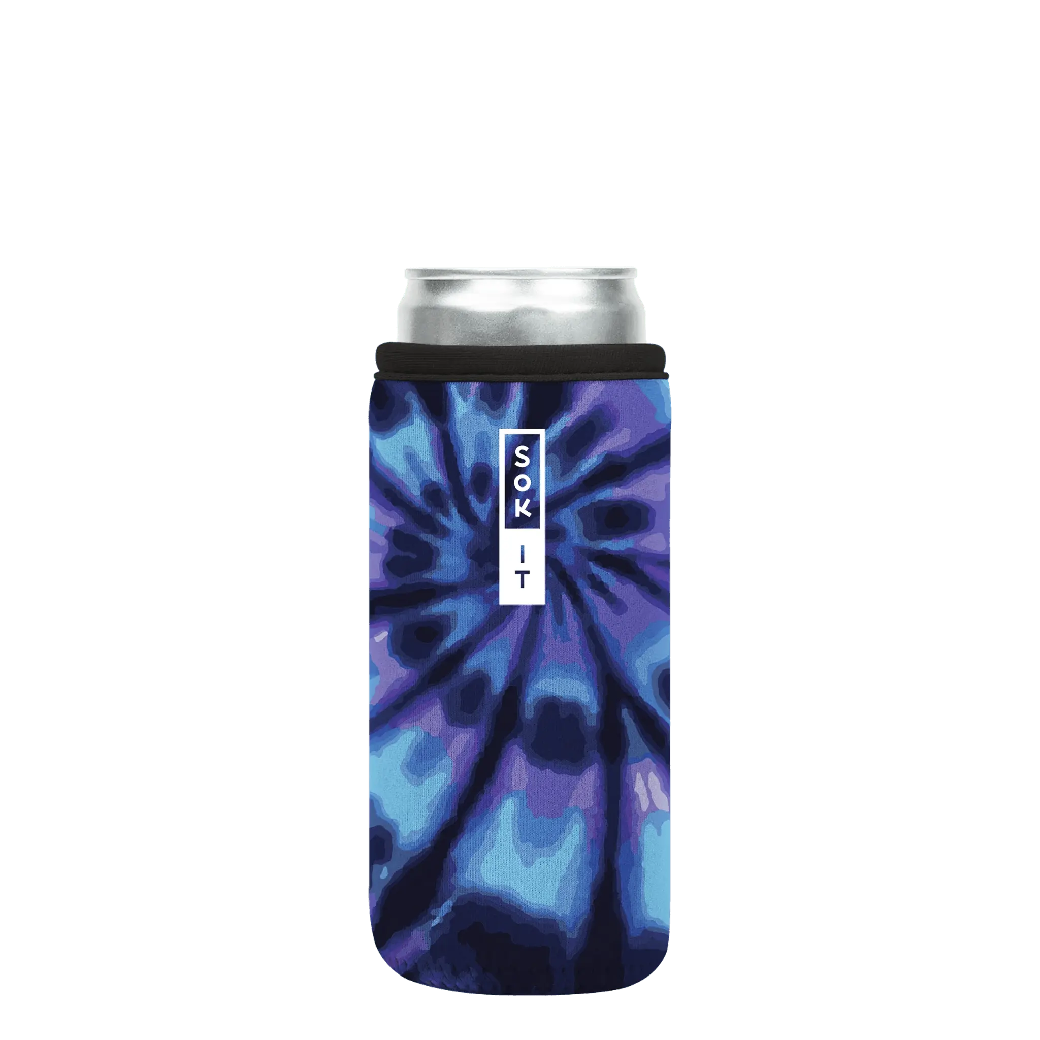 Sok-It CanSok - Blue Tie Dye 12oz-Slim 11.03 CanSok-TieDye