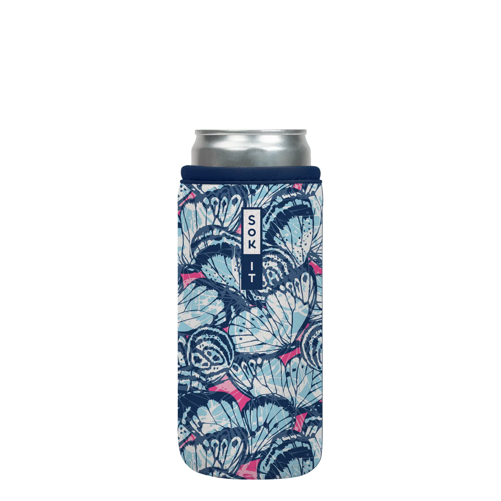 Sok-It CanSok - Butterfly Kisses 12oz-Slim-Can 9.73 CanSok-Animals