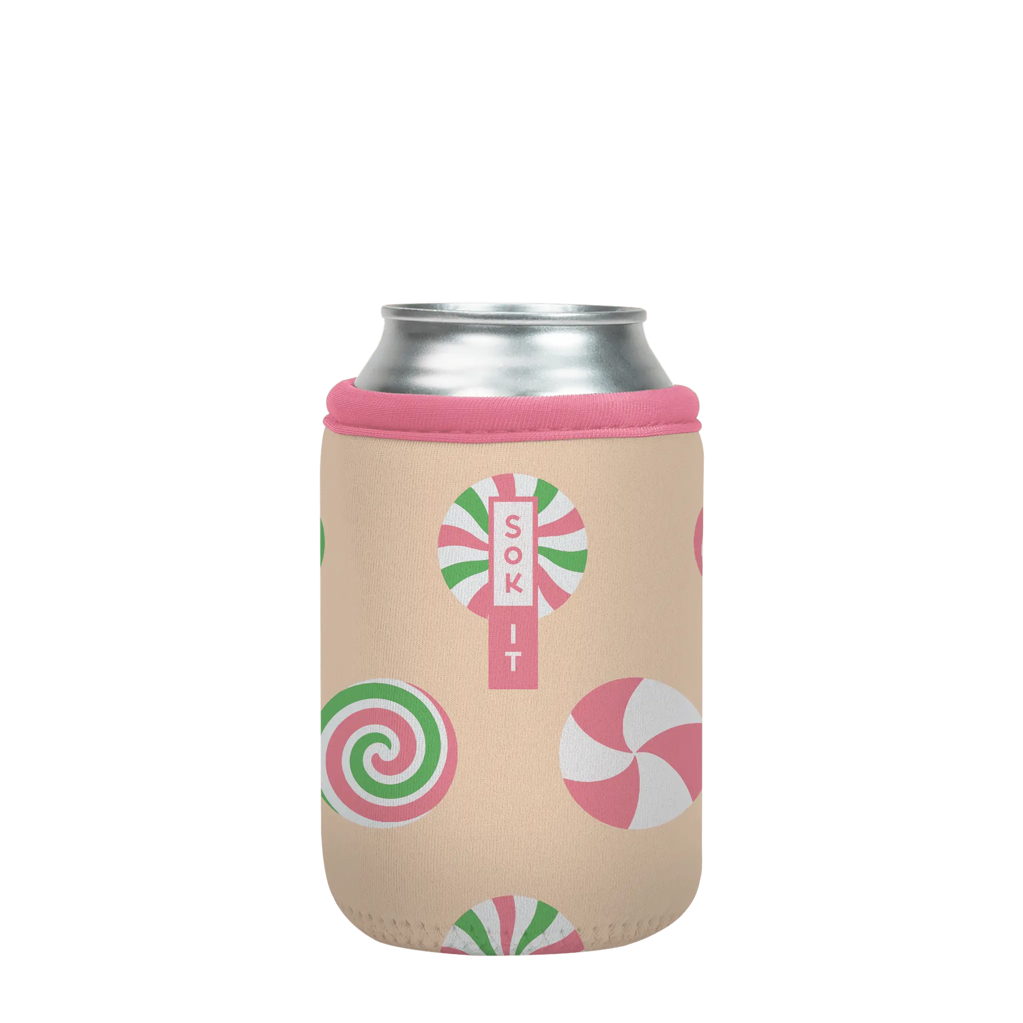 Sok-It CanSok - Candy Lane 12oz-Can 9.08 CanSok-Winter Holiday