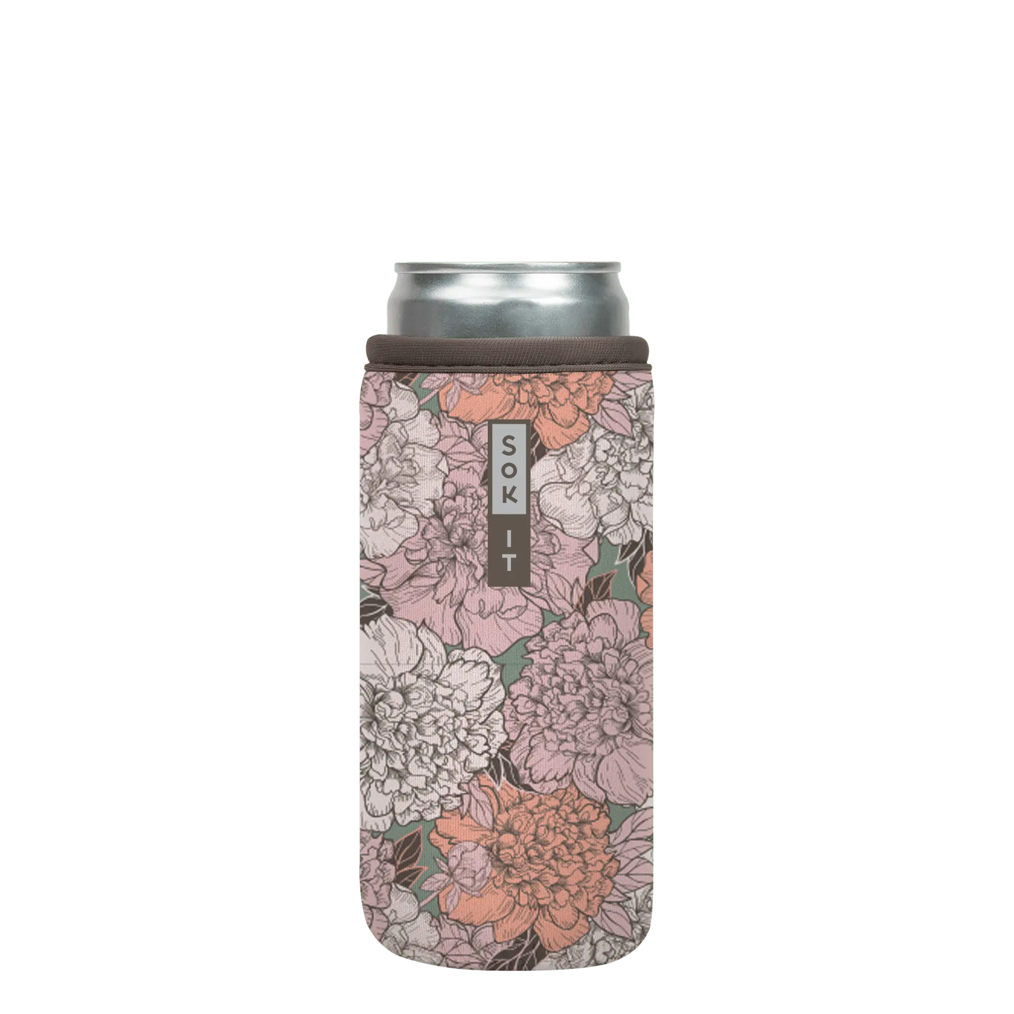 Sok-It CanSok - Carnations 12oz-Slim 12.99 CanSok-FW Floral