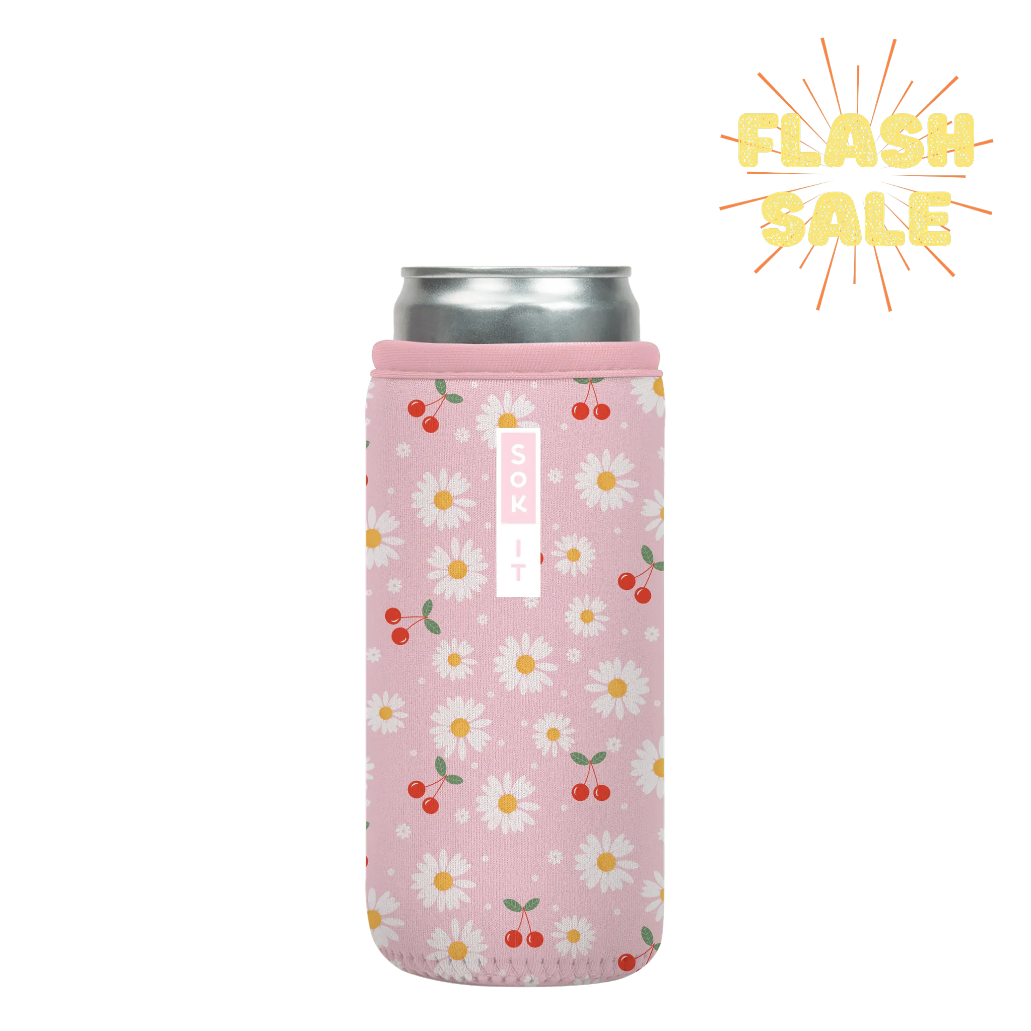 Sok-It CanSok - Cherry Bomb 12oz-Slim-Can 12.99 CanSok-SS Floral