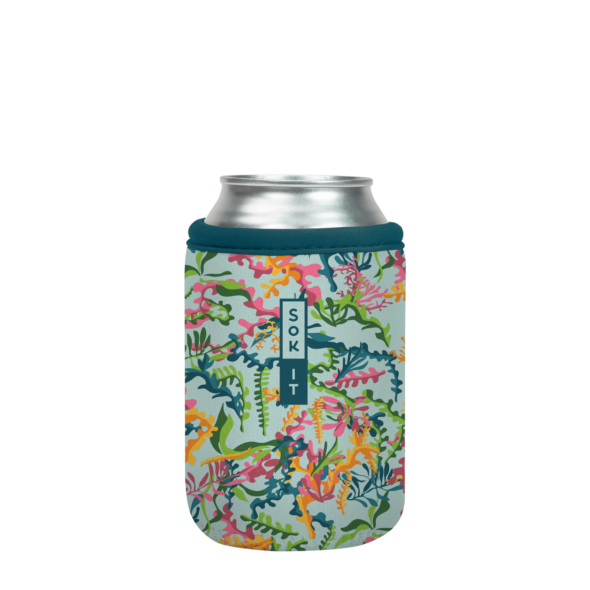 Sok-It CanSok - Colorful Corals 12oz-Can 8.43 CanSok-Sealife