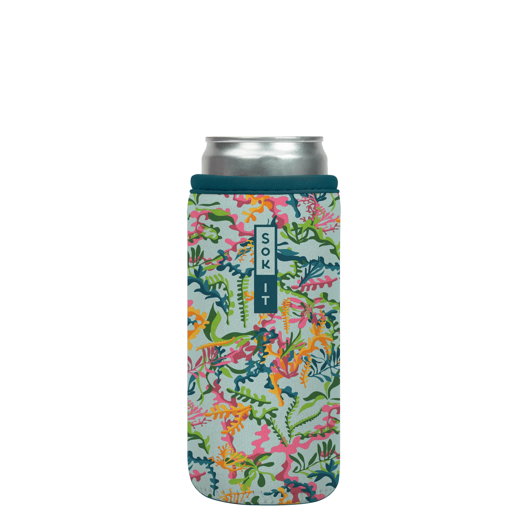 Sok-It CanSok - Colorful Corals 12oz-Slim-Can 8.43 CanSok-Sealife