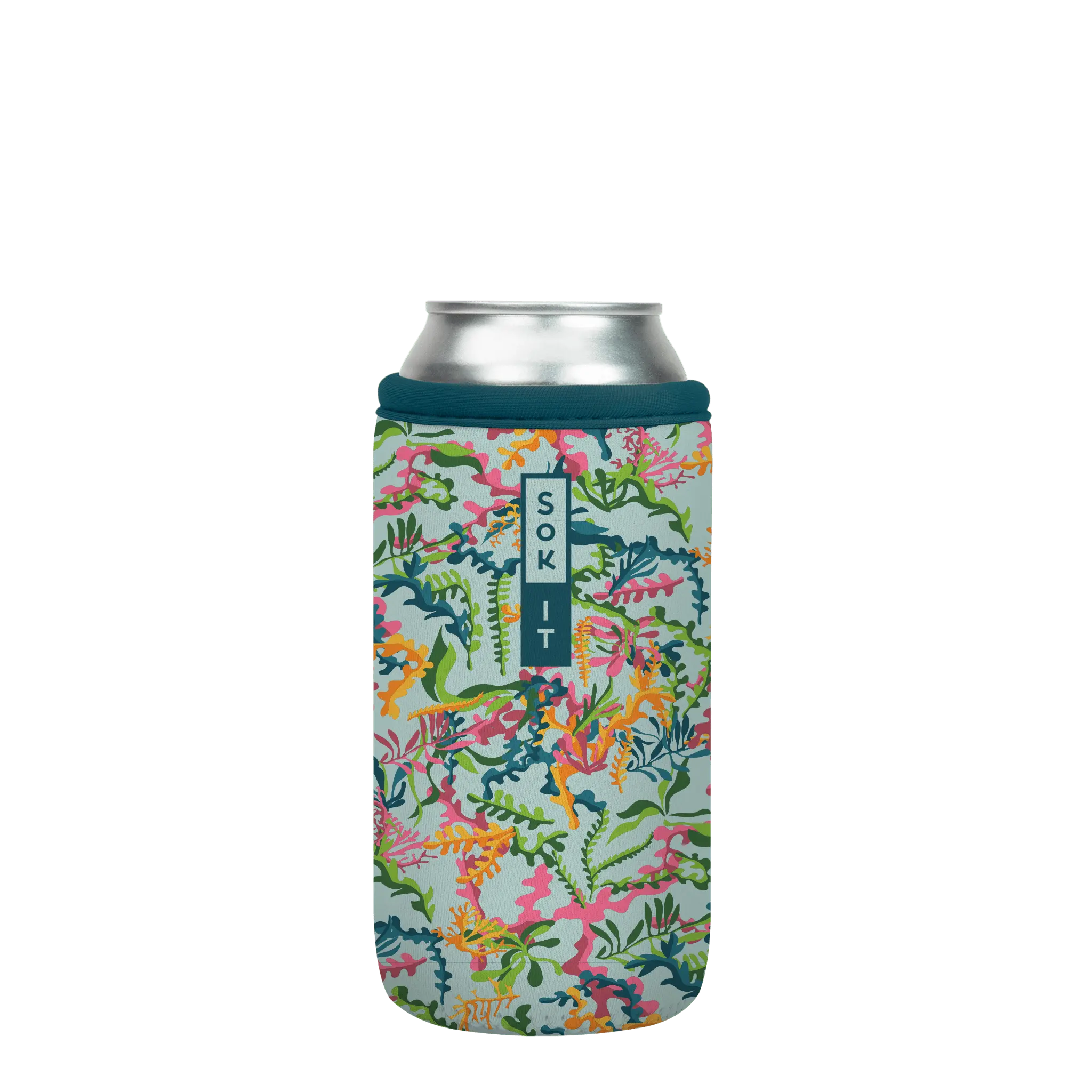 Sok-It CanSok - Colorful Corals 16oz-Can 9.08 CanSok-Sealife