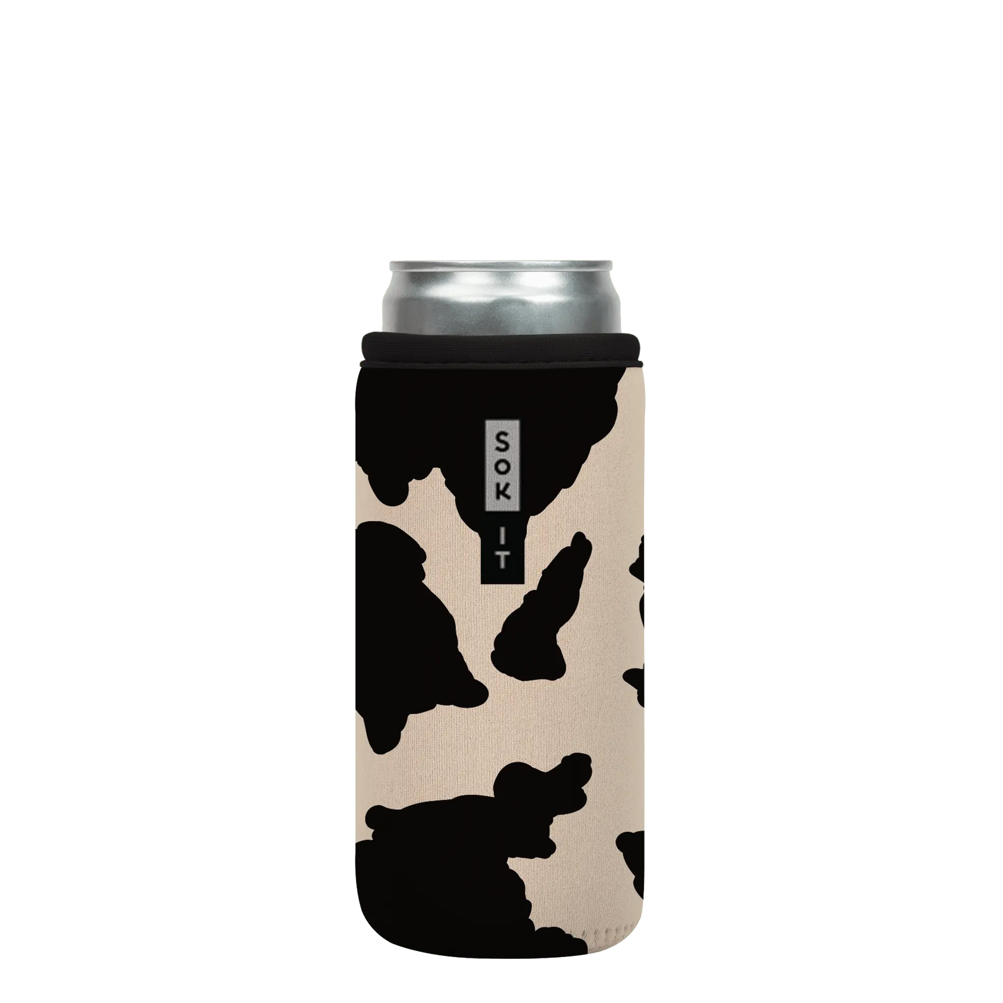 Sok-It CanSok - Cow Print 12oz-Slim 12.99 CanSok-Animal Prints