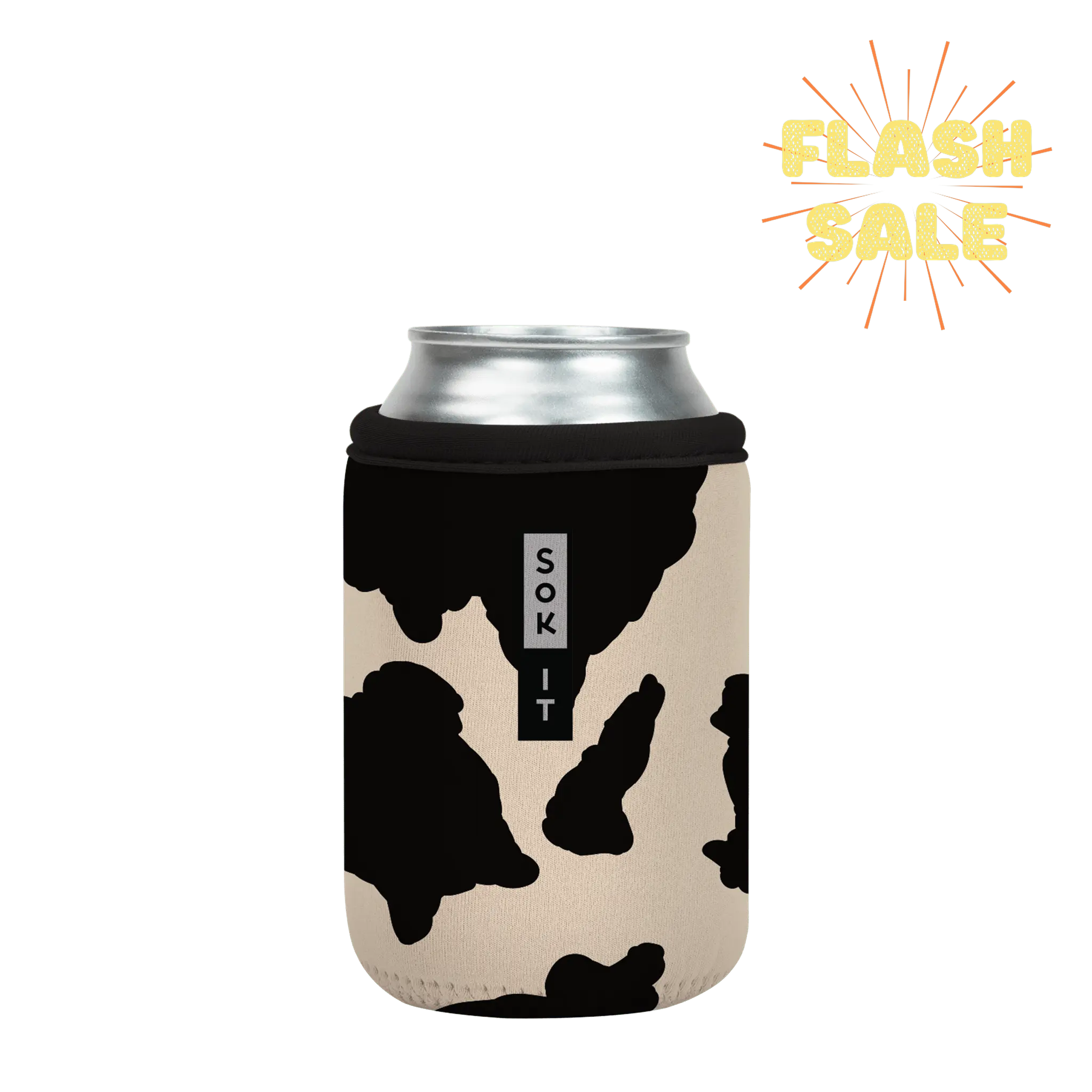 Sok-It CanSok - Cow Print 12oz-Can 12.99 CanSok-Animal Prints