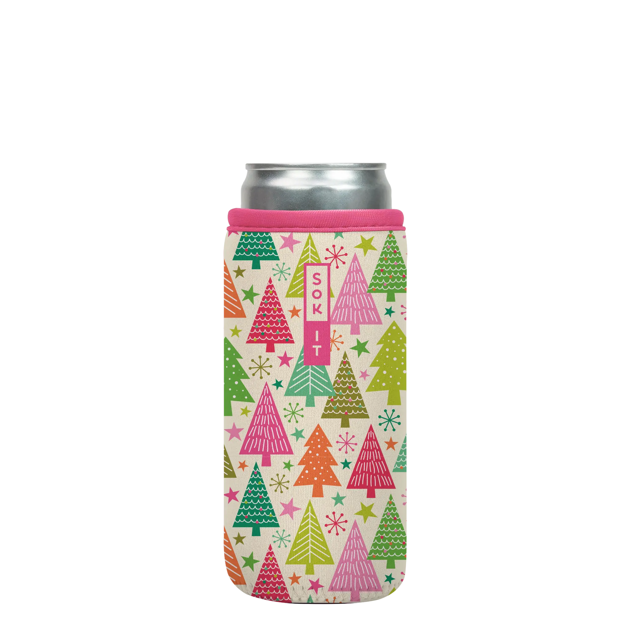 Sok-It CanSok - Festive Forest 12oz-Slim-Can 10.38 CanSok-Winter Holiday