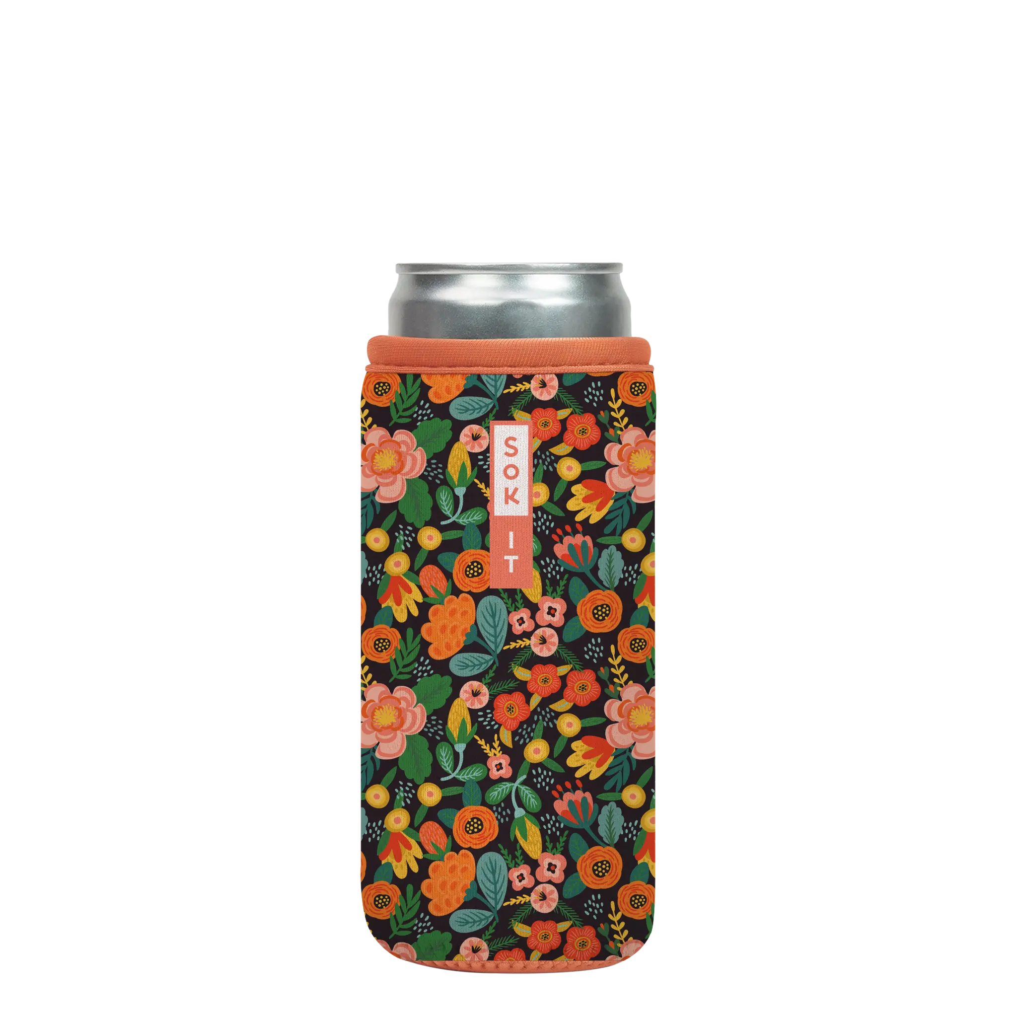 Sok-It CanSok - Floral Affair 12oz-Slim-Can 12.99 CanSok-Evergreen