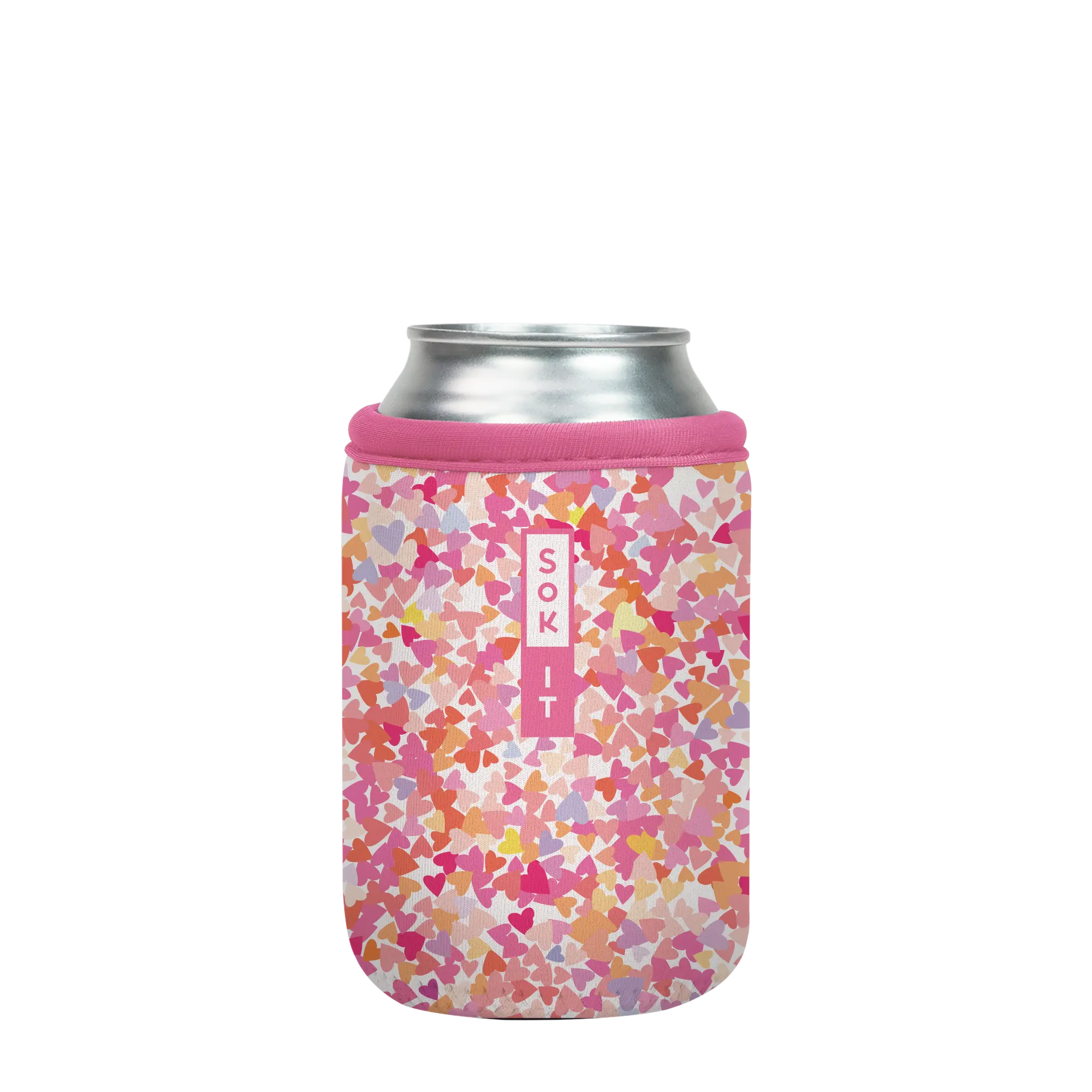 Sok-It CanSok - Floral Hearts 12oz-Can 12.99 CanSok-Spring Holiday