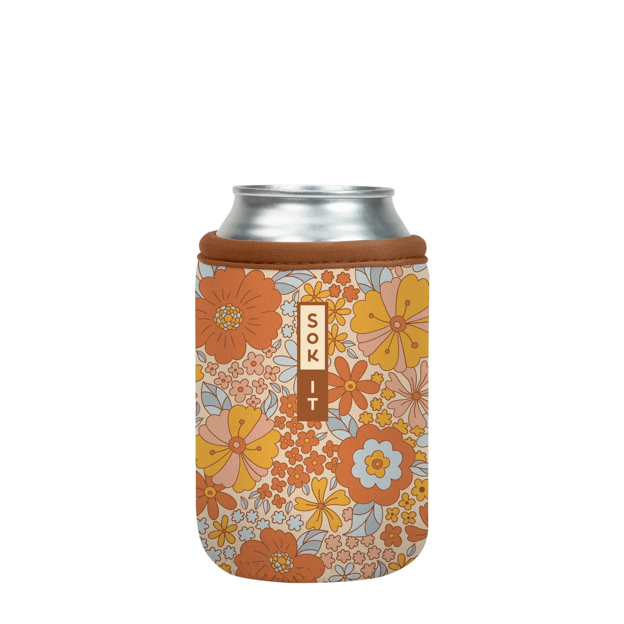 Sok-It CanSok - Flower Power 12oz-Can 12.99 CanSok-SS Floral