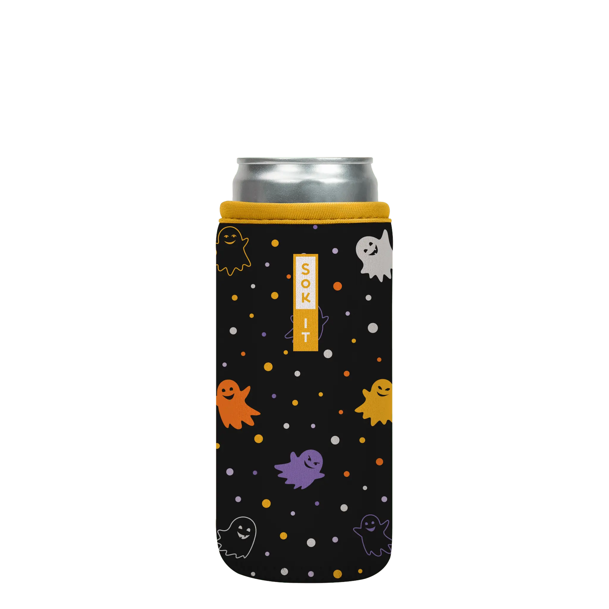Sok-It CanSok - Ghost Party 12oz-Slim-Can 12.99 CanSok-Fall Holiday