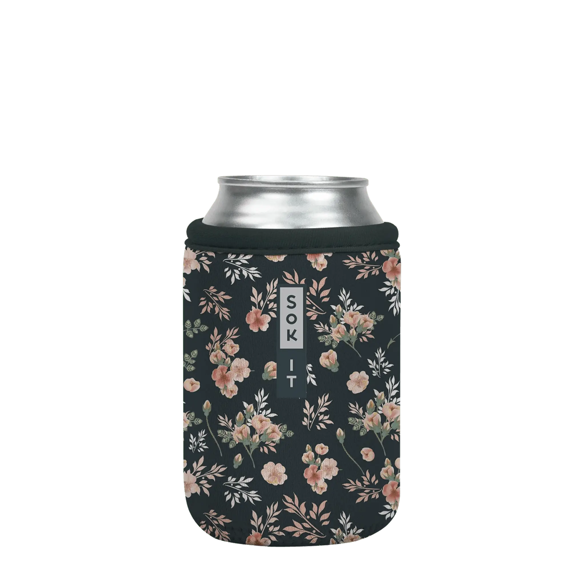 Sok-It CanSok - Grey Rose 12oz-Can 9.08 CanSok-FW Floral