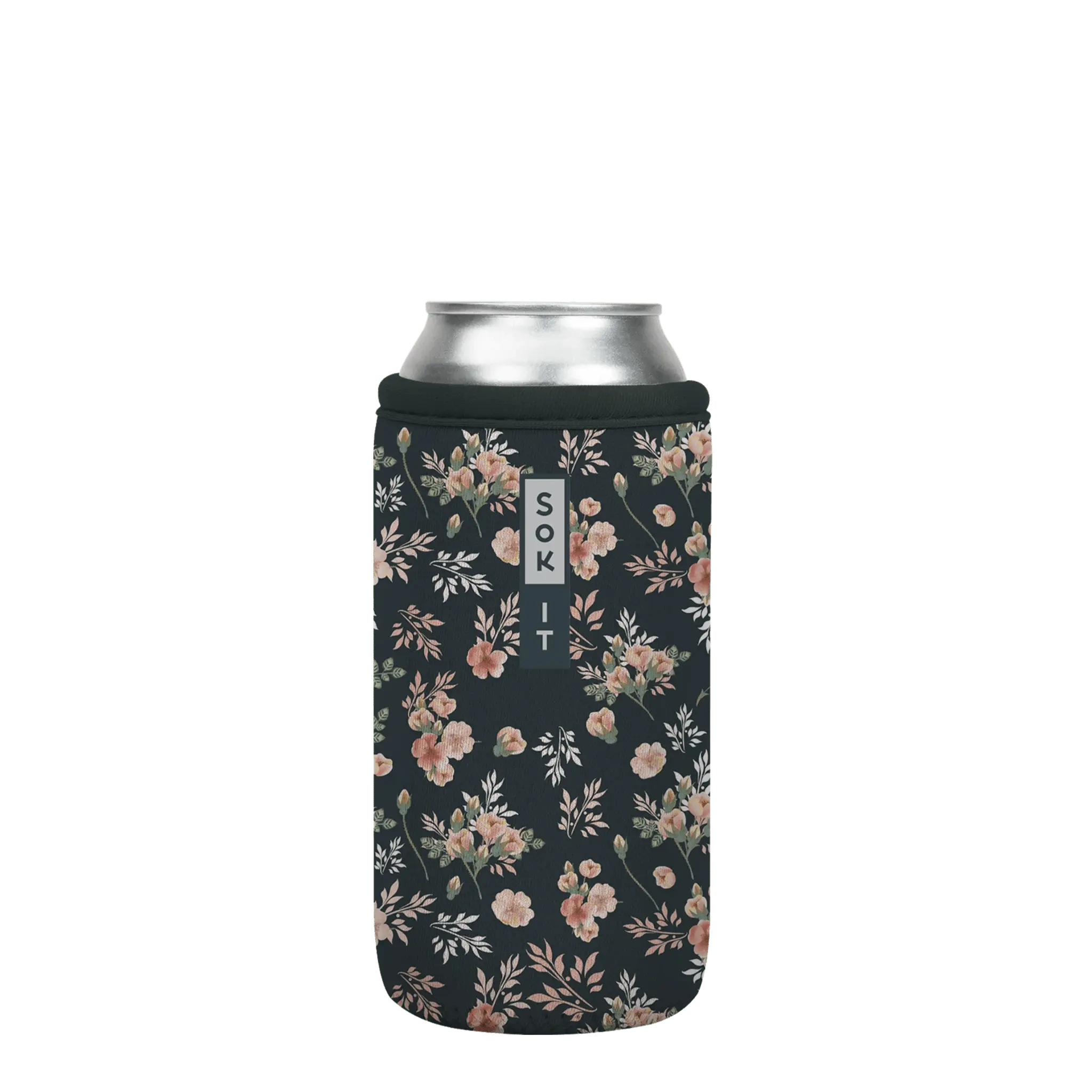 Sok-It CanSok - Grey Rose 16oz-Can 9.78 CanSok-FW Floral