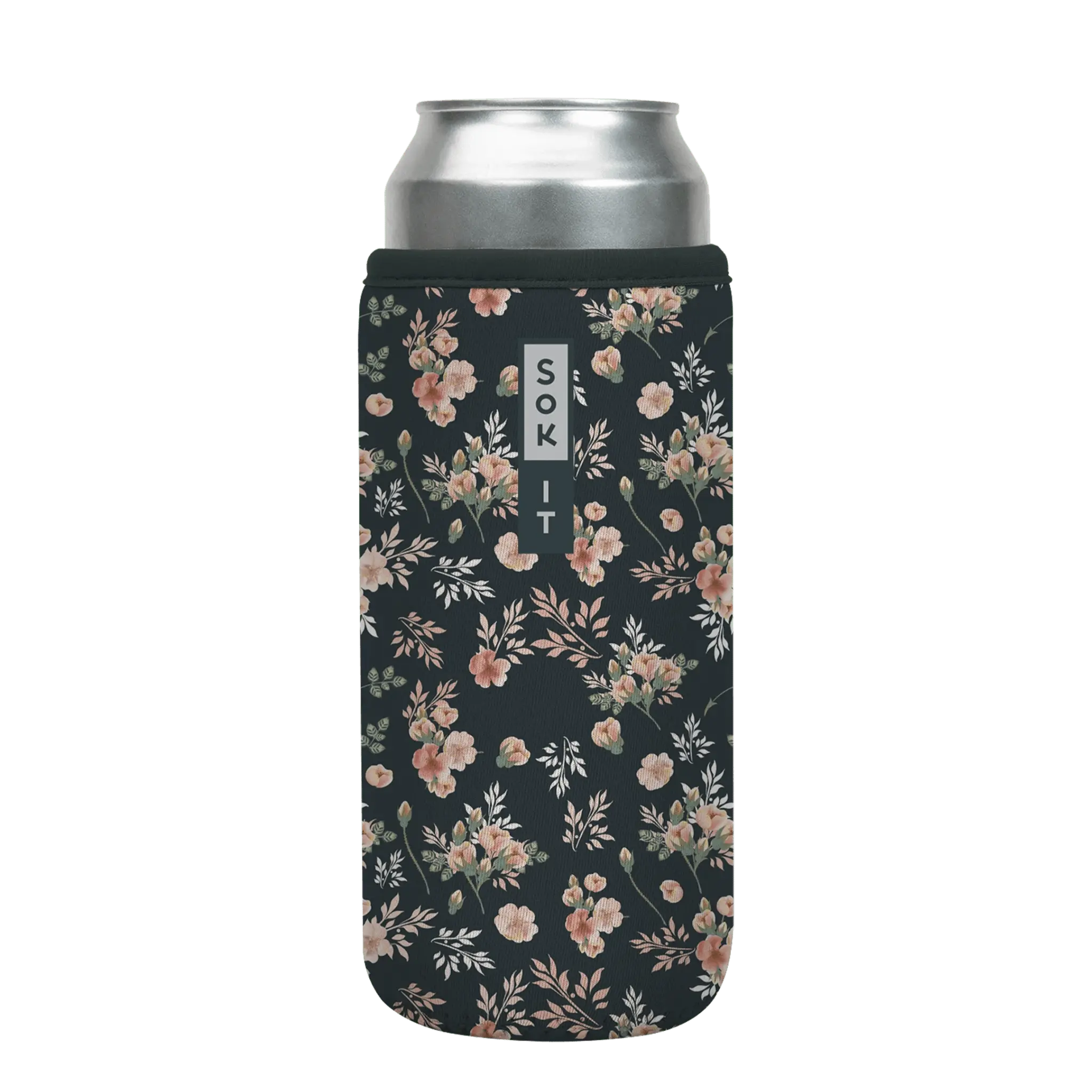 Sok-It CanSok - Grey Rose 25oz-Can 10.48 CanSok-FW Floral