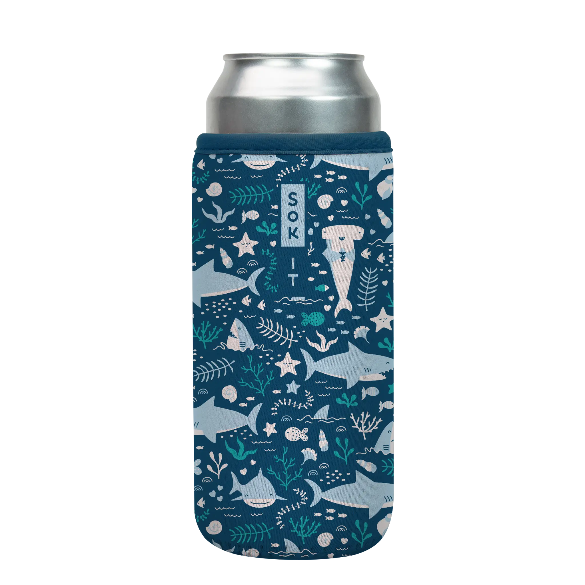 Sok-It CanSok - Happy Sharks 25oz-Can 14.99 CanSok-Summer Holiday