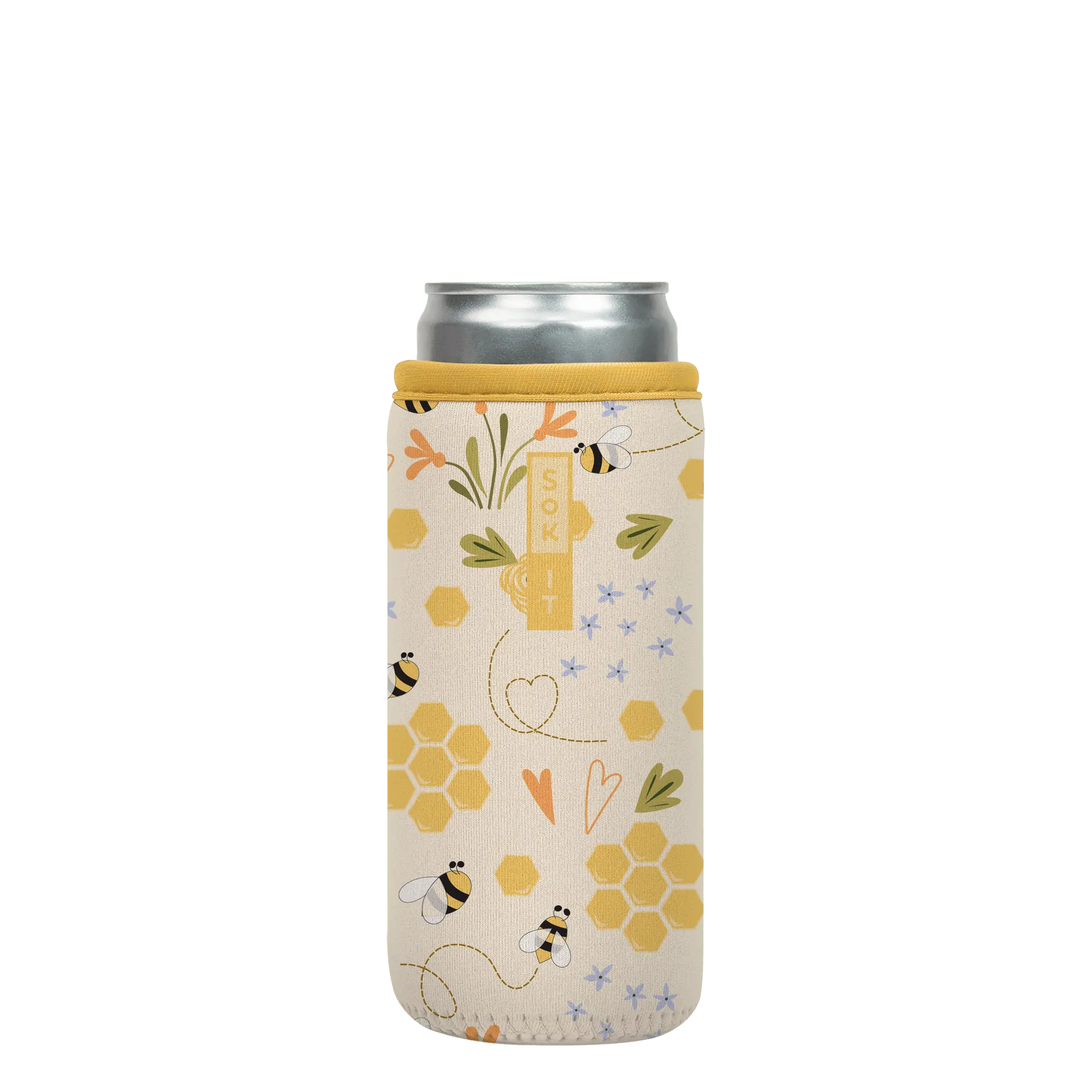 Sok-It CanSok - Honeycomb Buzz 12oz-Slim-Can 12.99 CanSok-Animals