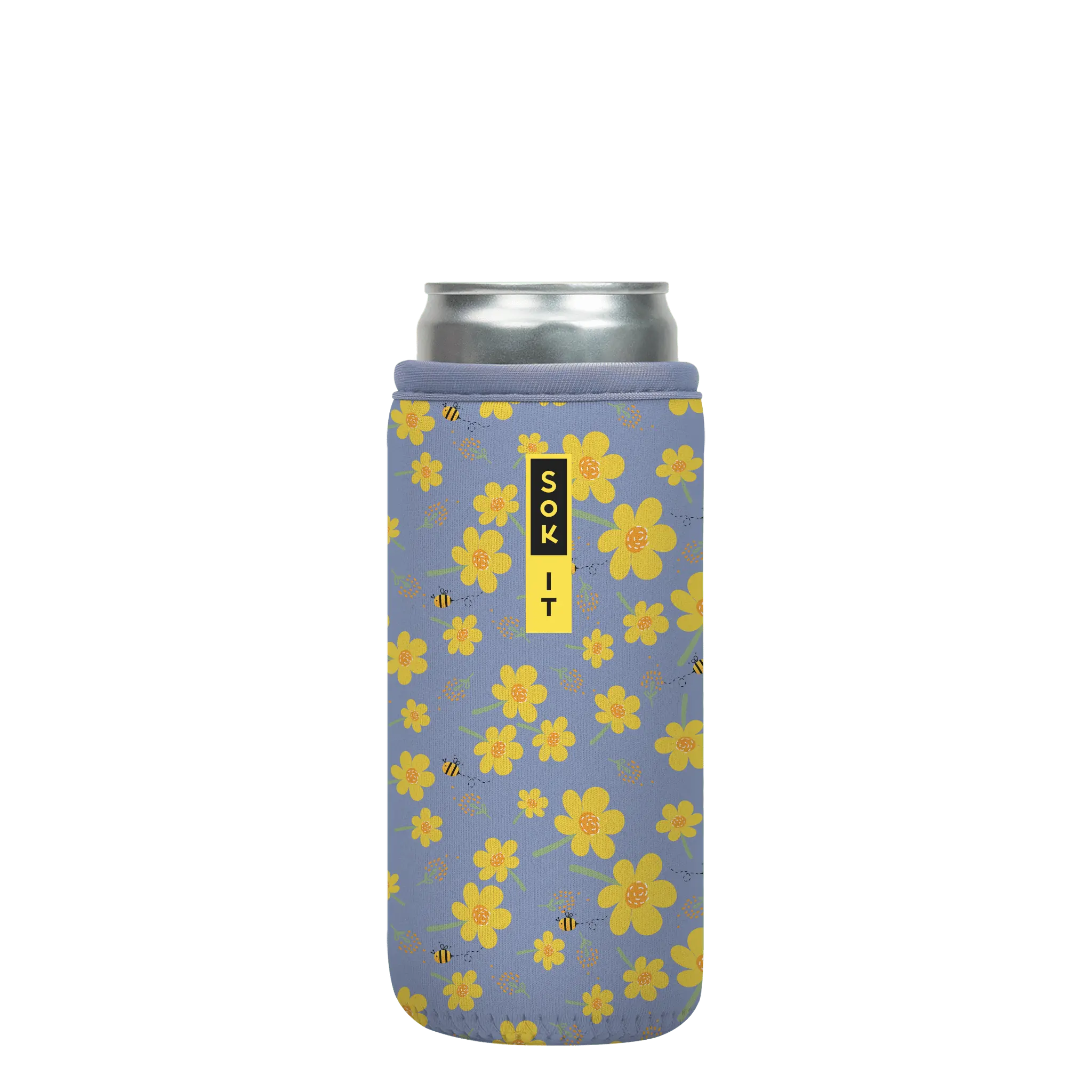 Sok-It CanSok - Lavender Honey 12oz-Slim-Can 12.99 CanSok-SS Floral