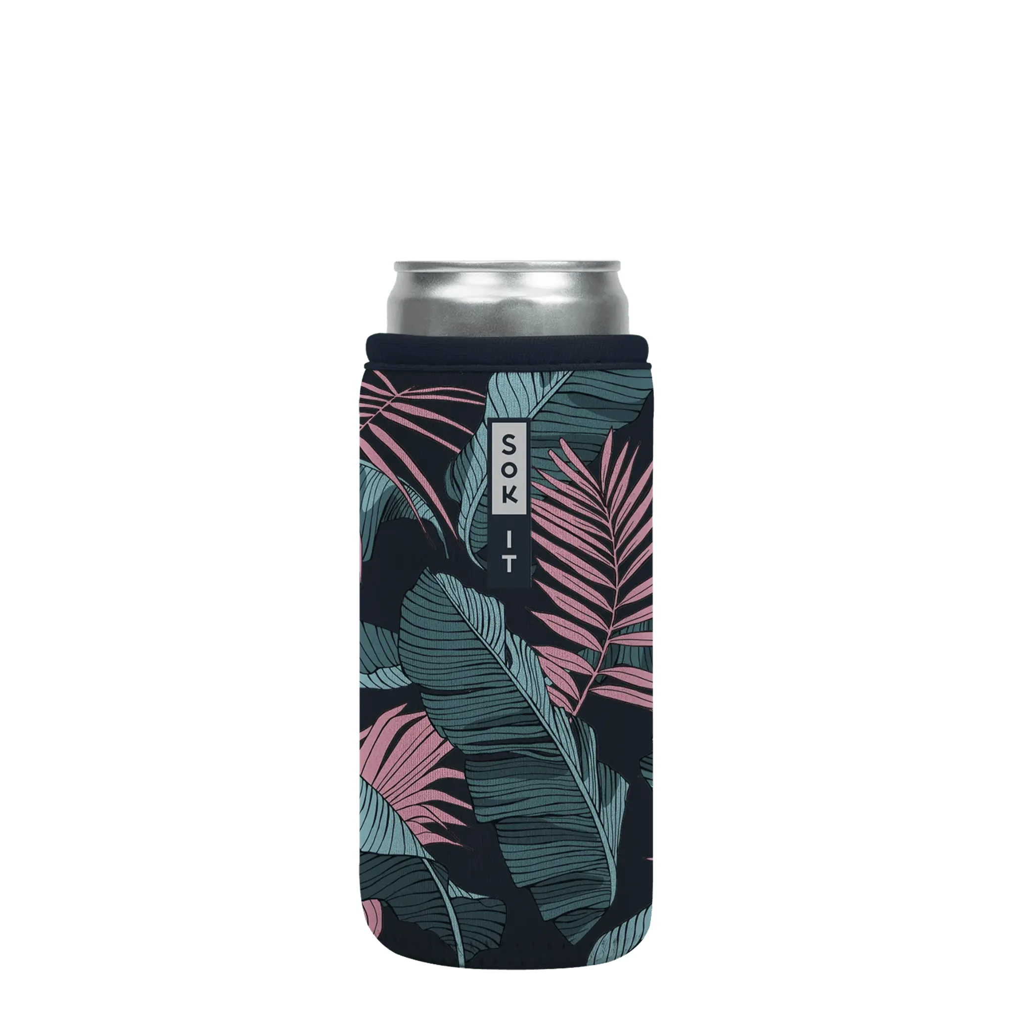 Sok-It CanSok - Midnight Tropics 12oz-Slim 7.13 CanSok-Tropical